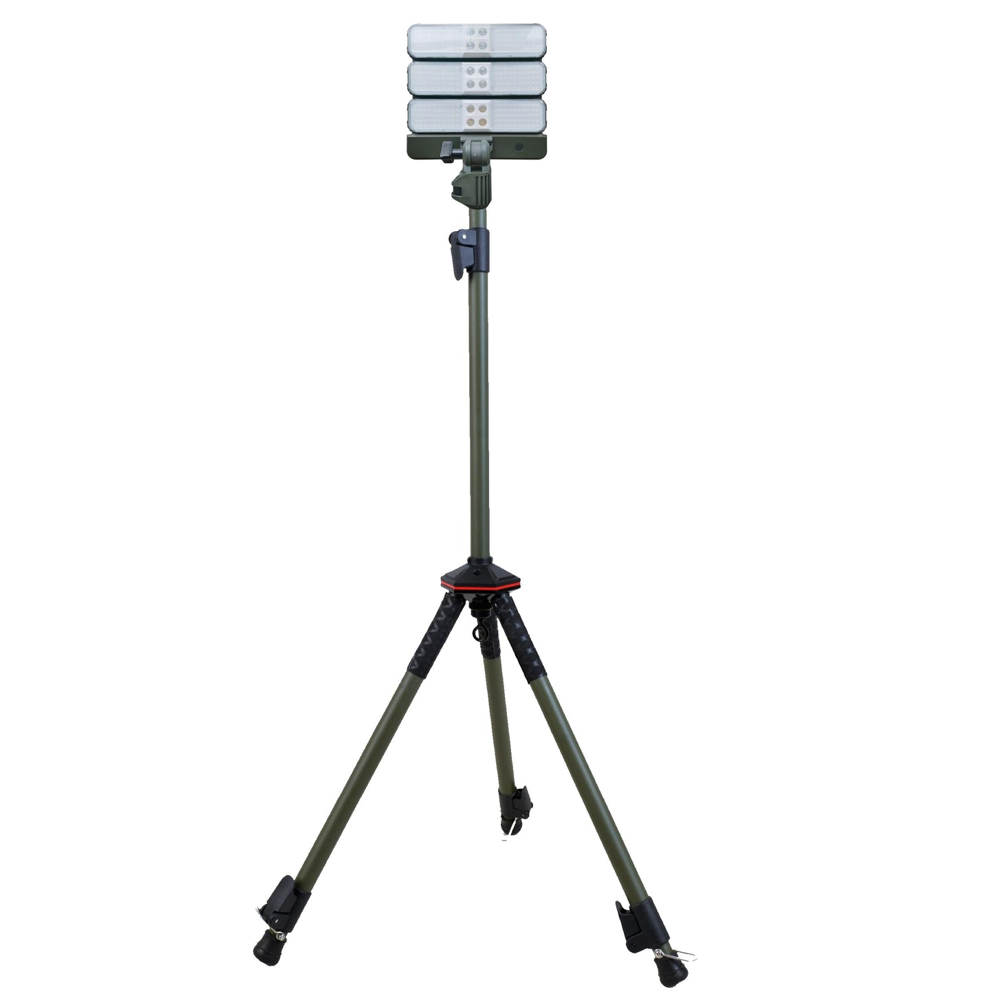 Feit Electric Rechargeable LED Solar Work Light with Tripod, 3000 Lumens, 3 Detachable Magnetic Light Bars, USB-C & Solar Charging, Solar/Tripod