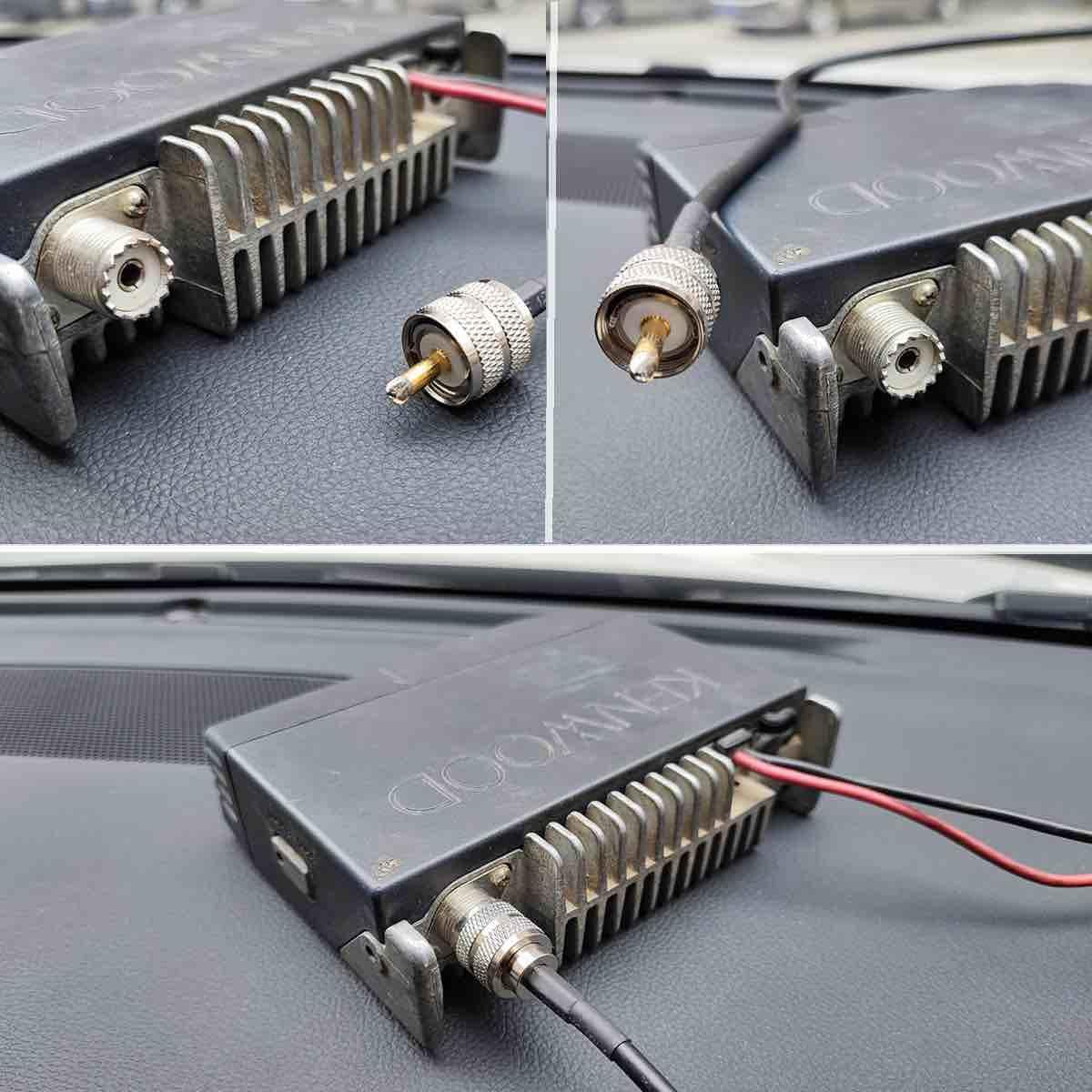 VFAN Dualband 2meter 70cm (137-149, 437-480 PL-259 10 RG58 Antenna Mobile VHF/UHF Ham Radio Mhz) Mag Mount Magnet Base