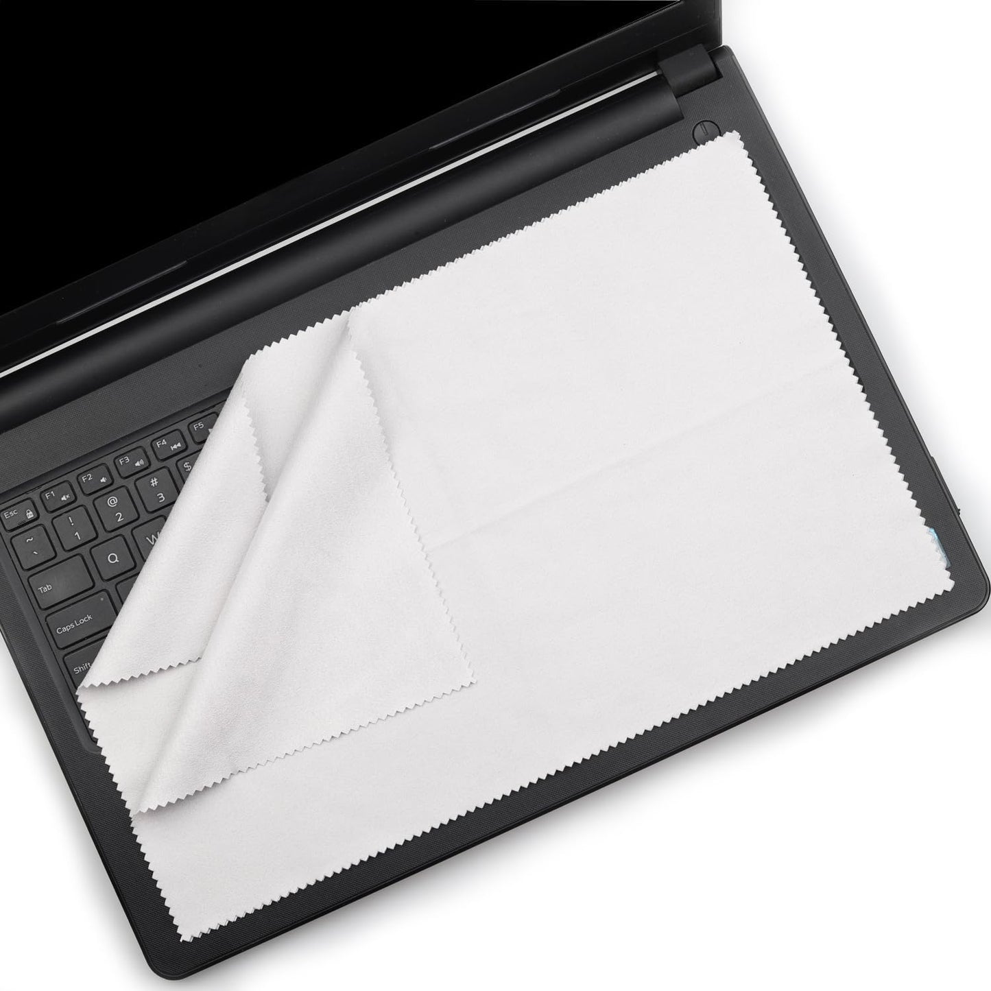 2-Pack 15.6"-17.3" Microfiber Laptop Cleaning Cloth - Clean Screen Dust & Protect Keyboard, Compatible