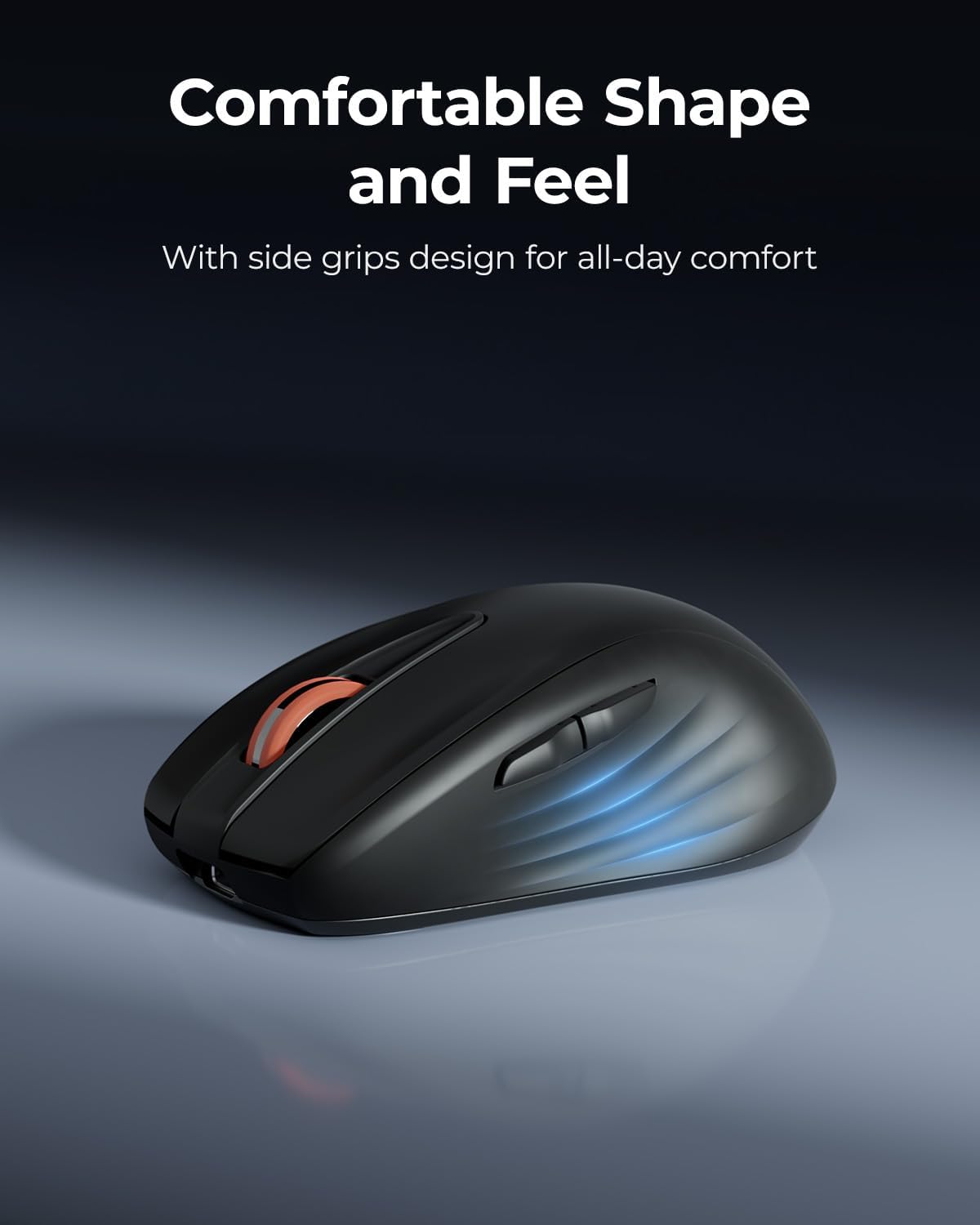 wegear WL500 2.4G 6 Rechargeable Silent Wireless Mouse, Quiet Click, USB Cordless Computer Mouse with Buttons