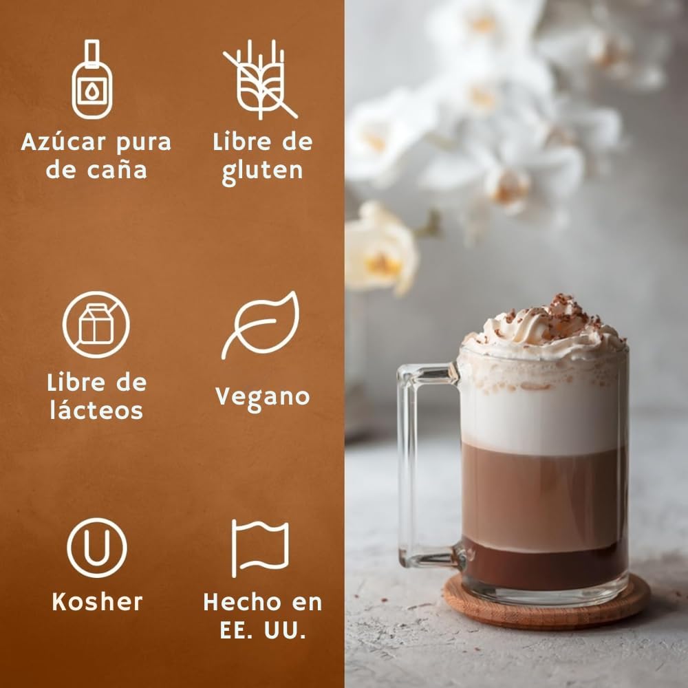 Syruvia Vanilla Syrup for Coffee - Flavorful Vanilla Syrup for Lattes & Beverages - 25.4 fl oz with Pump
