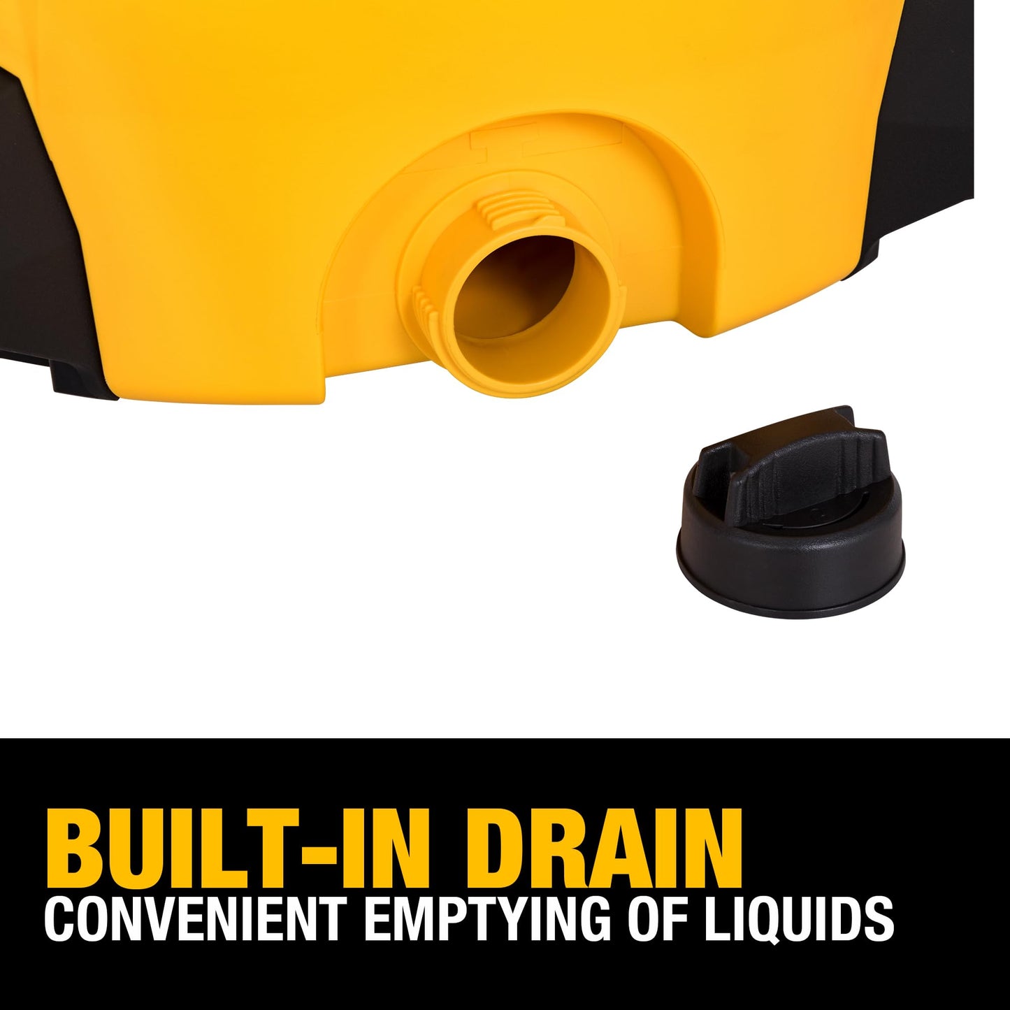 DEWALT 12 Gallon STEALTHSONIC Ultra Quiet Poly Wet Dry Vacuum, DXV12P-QTA Powerful Suction Noise Reduction Vac, 5.5 Peak HP Shop Vacuum for Jobsite/Workshop, Reduce Motor Noise, Yellow