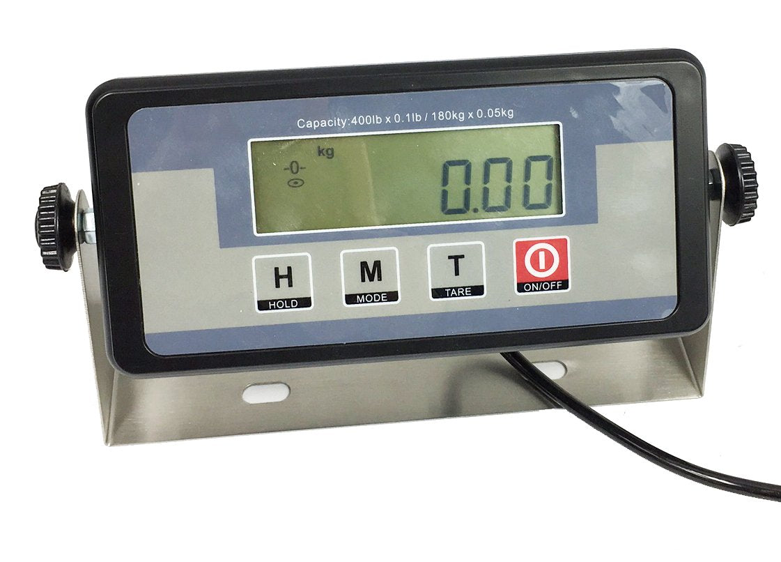 Angel USA Extra Large Platform 22 inches x 18 inches Stainless Steel 400lb Heavy Duty Digital Postal Shipping Scale, Powered by Batteries or AC Adapter, Great for Floor Bench Office Weight Weighing