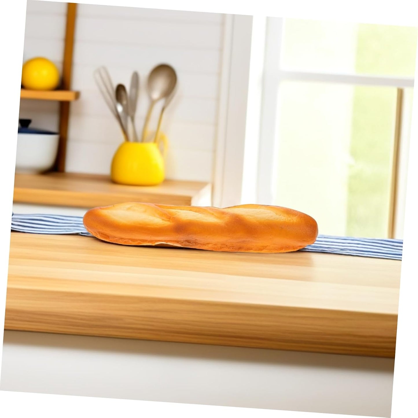 Cabilock Realistic Baguette Bread Model for Bakery Decoration Photography Props and Teaching Tools Faux Food Display