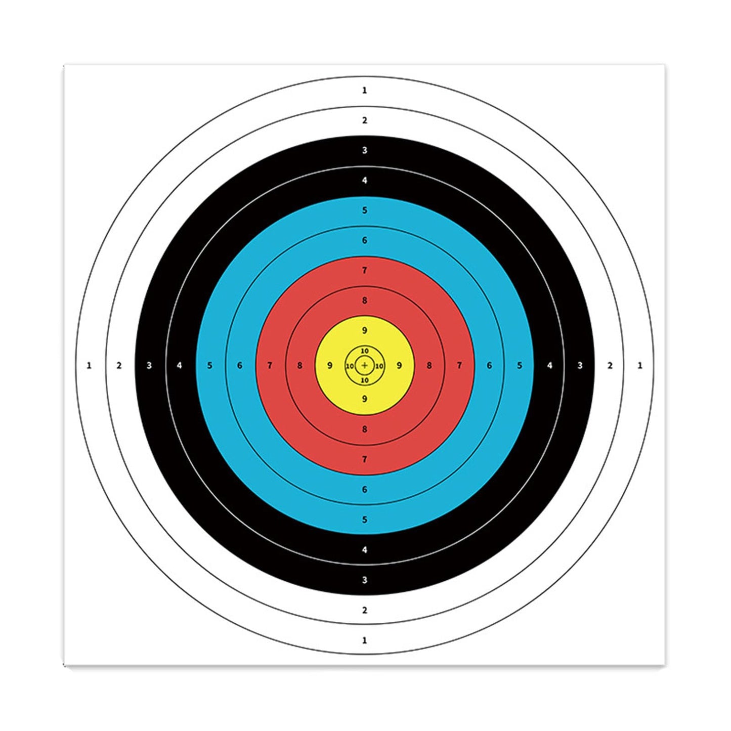 TBONTBY 50Pcs Archery Paper Targets Arrow Targets for Air-Soft, BB Guns, Air Rifles Shooting Accessories Ideal for Daily Shooting Practice for Archery Enthusiasts Beginner, 15.75x15.75inches