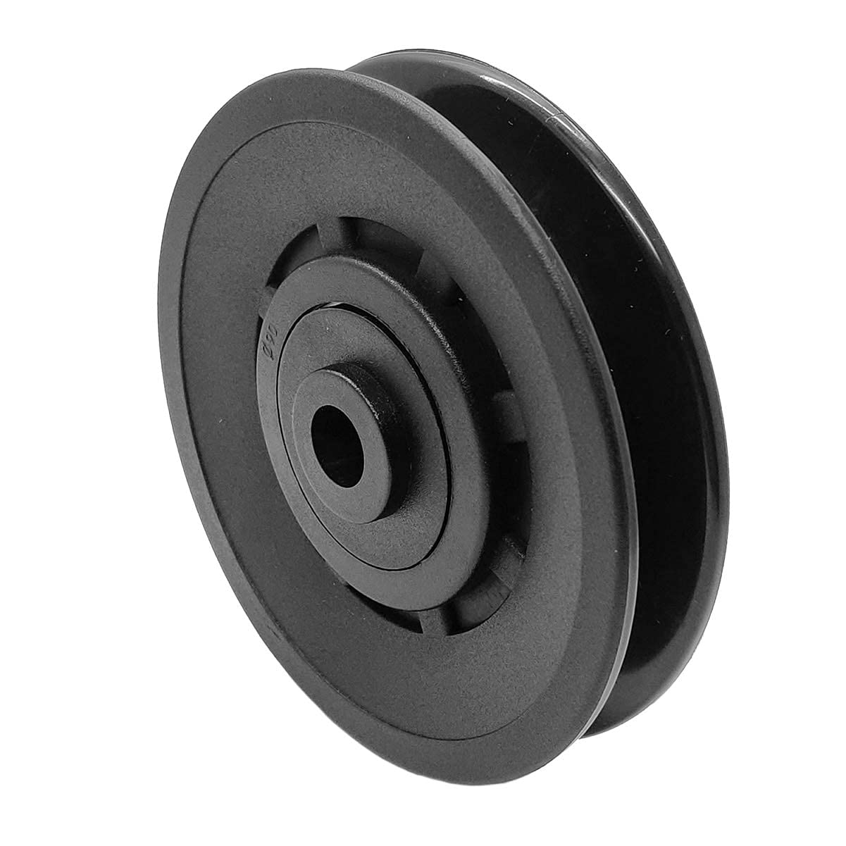 Profelinx 90mm Pulley Wheel Bearing Nylon - Grooved Edge Wearproof Pulleys for Cable Machine Part Home Gym Smith Machine Attachment Weight Lifting Door Garage
