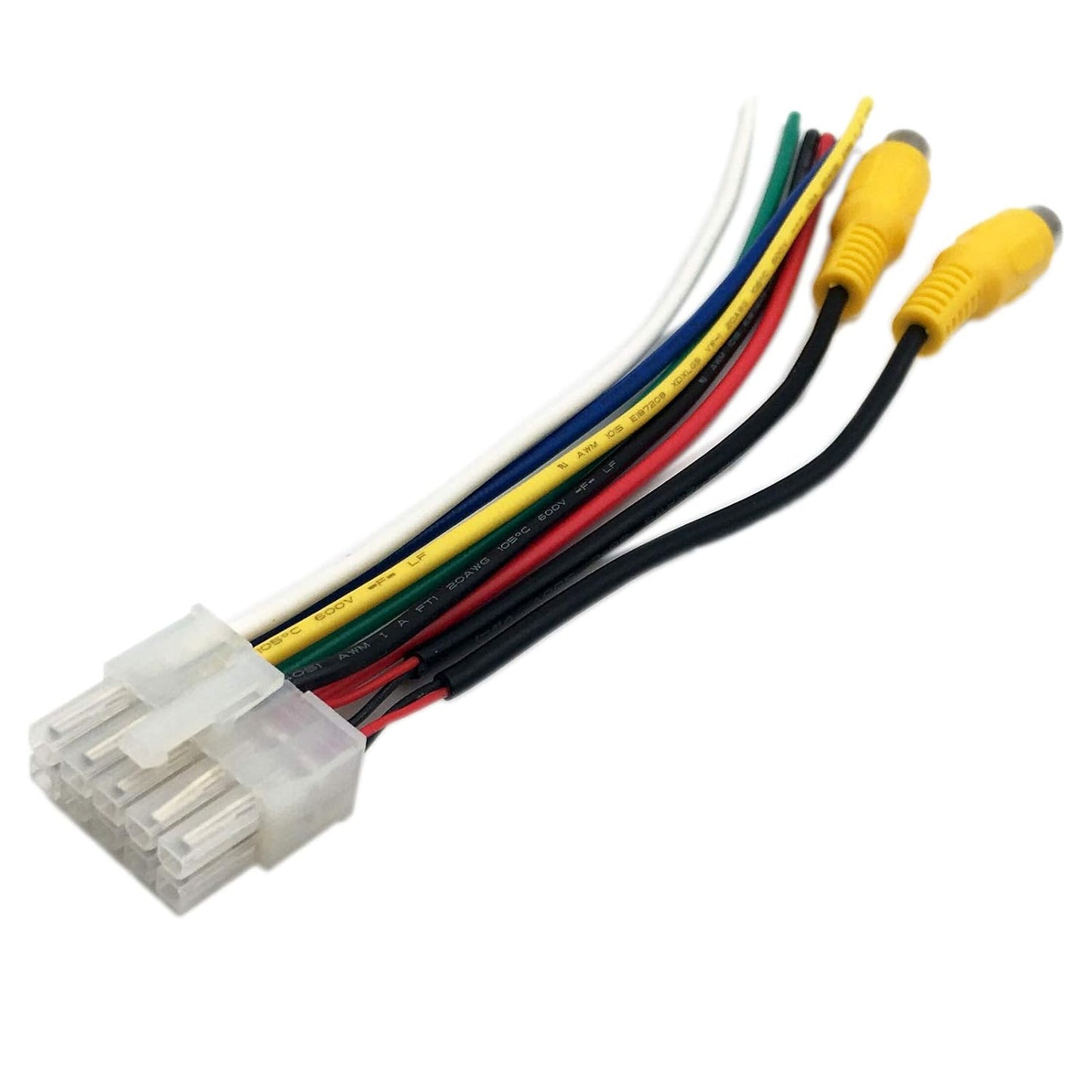 LIZAPUS TBX10A 10 MXD337BT, MCD237BT, MCP1337BT,AMCP425BT Dual Wire Harness Pin Plug with RCA Jack