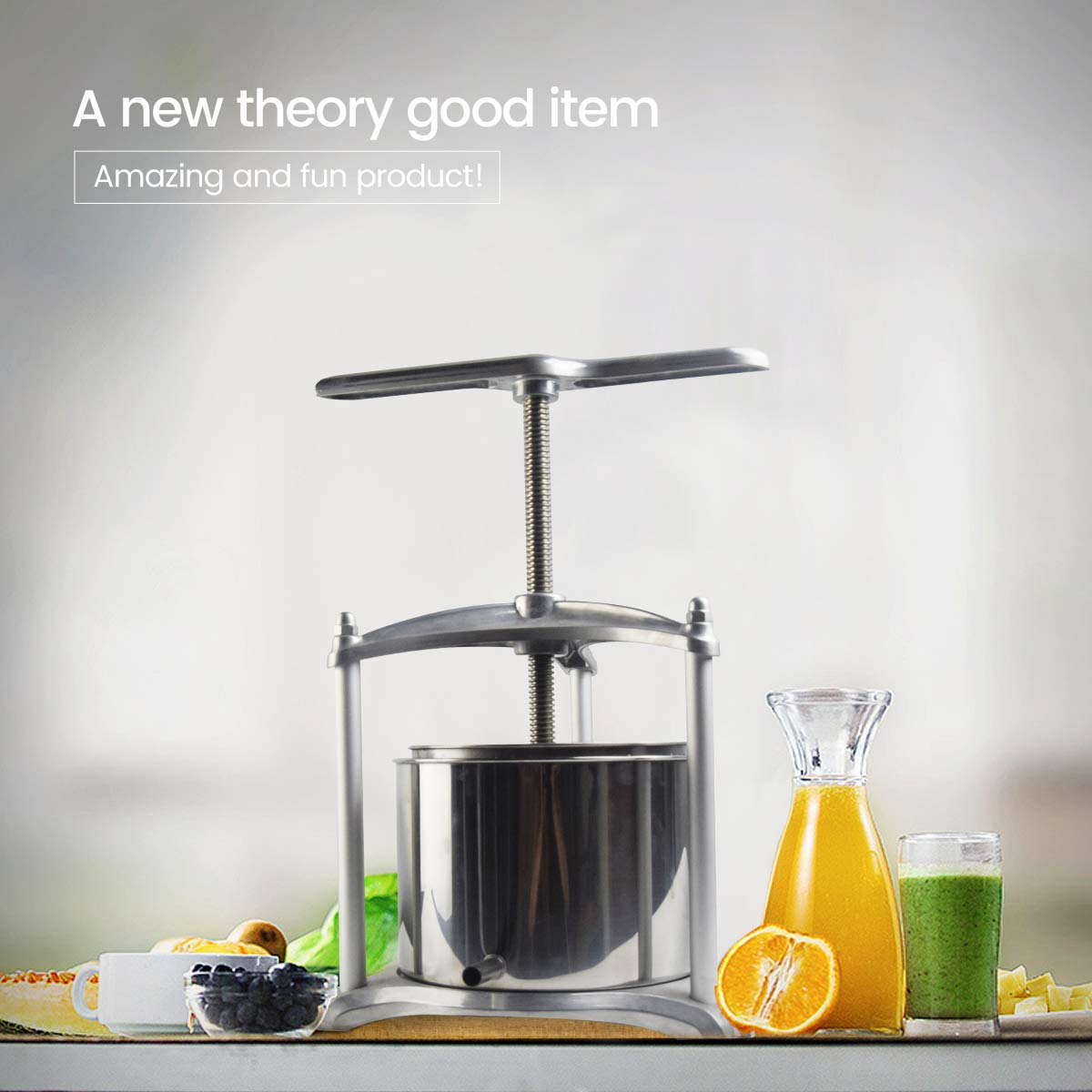 EJWOX Vegetables, Cheese,Tincture, Herbal Manual Press with Cheesecloth Bags Filter Bag