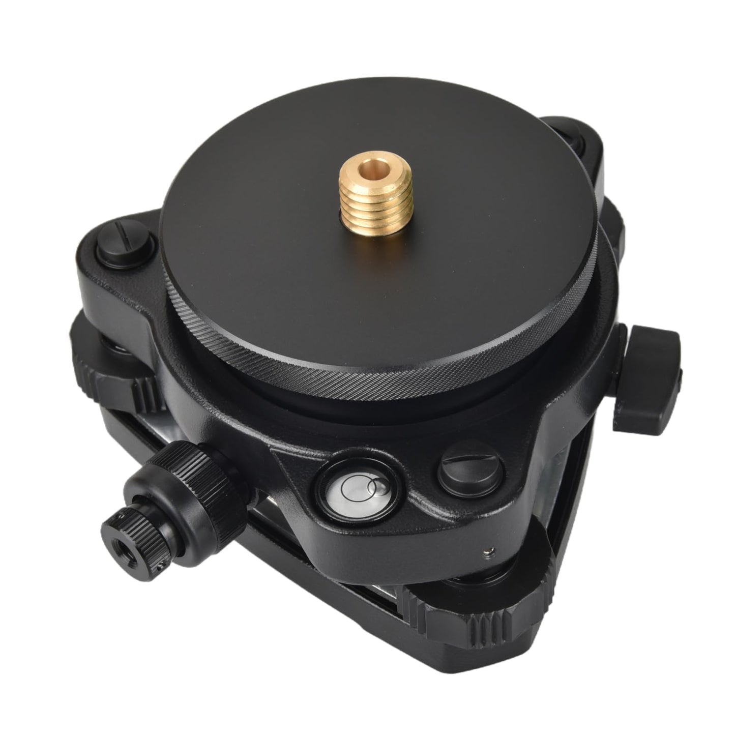 SingularXYZ Universal Tribrach/Base for GPS RTK and Total Station Prisms, Black Aluminum Alloy Construction, Durable, 5/8" x 11 Thread for Surveying Equipment
