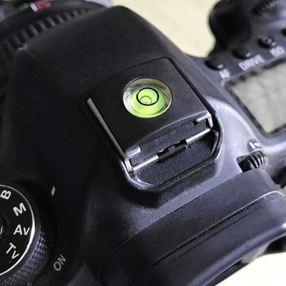 (2+1PCS) MOBOREST Camera Hot Shoe Cover Flashlight Bubble Level Protector for Canon Nikon Panasonic Fujifilm Olympus