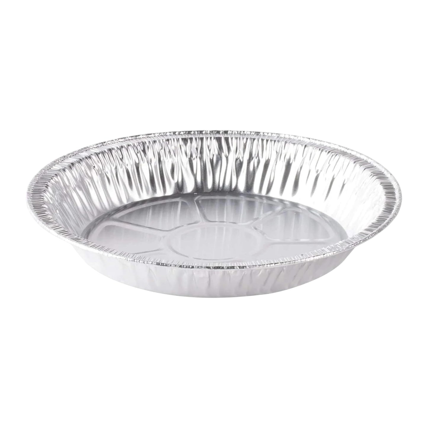 The Baker Celebrations Aluminum Foil Baking Pie Pans – 8 inch (7 inch Inner Diameter) Disposable Plates - Made in USA (Pack of 25)
