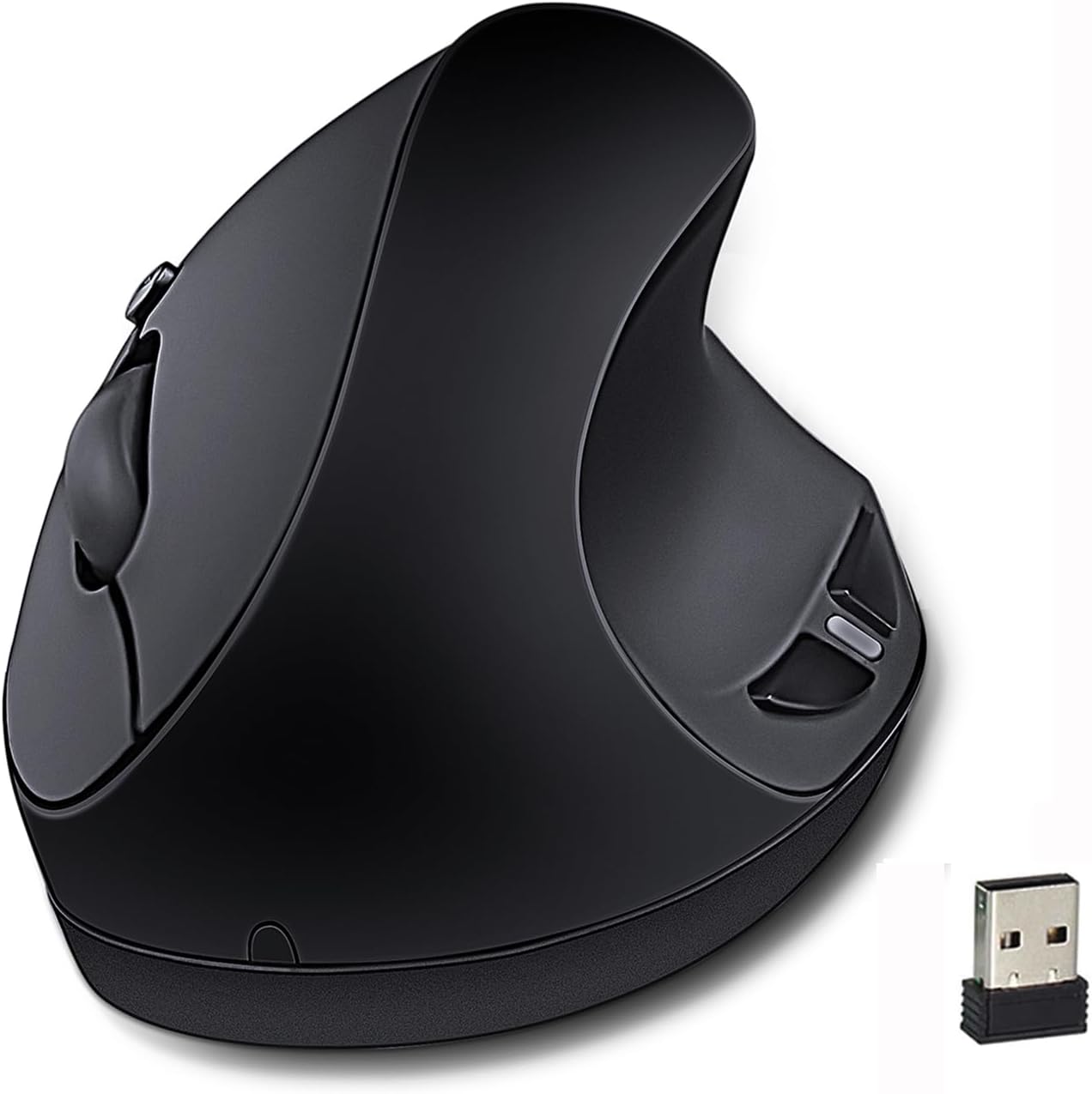 SUNGI 2.4GHz Ergonomic Wireless Mouse,Vertical Mouse Optical Mice with Adjustable DPI for Carpal Tunnel Right