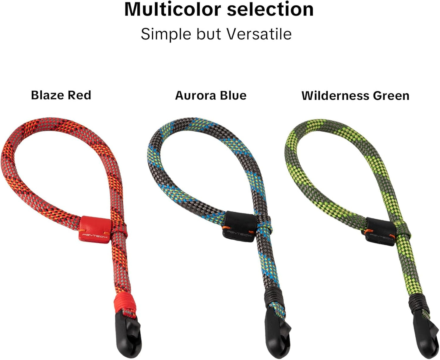 55.1lb PGYTECH Camera Wrist Strap Slim Outdoor Style, Adjustable Quick Release Anti-Drop Camera Hand Strap