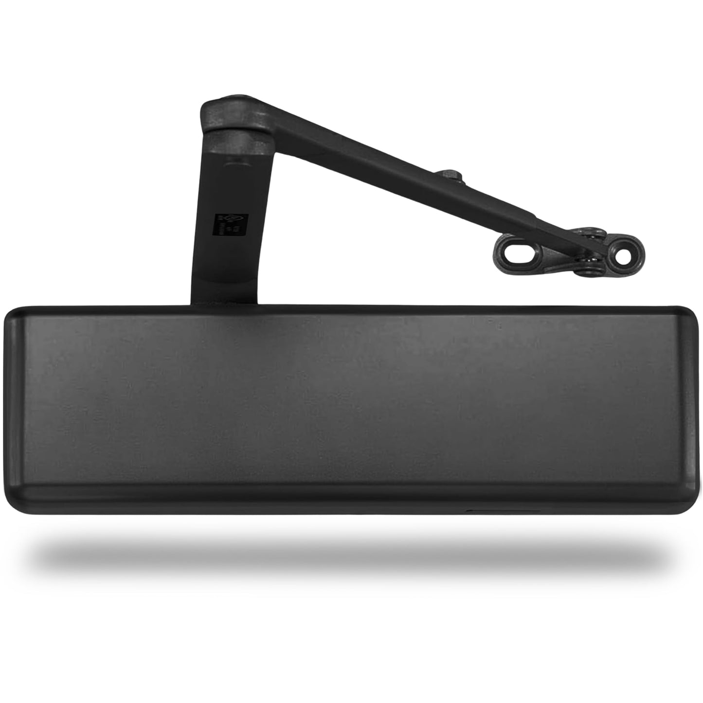 Finsbury FH‑9500 Commercial Door Closer, Heavy Duty Grade 1 Aluminum, Hydraulic Auto Close, Adjustable Spring 1–6, UL 3‑Hour Fire Rated, ADA Compliant, Surface Mount for High Traffic Doors (Black)