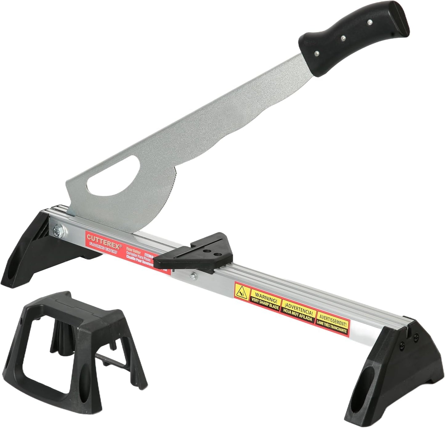 FullyAssembled Laminate/Vinyl Floor Cutter, Angle&Length Cutting,Laminate Flooring Cutter,Cuts 2-5mm Thickness Rubber Floor,Laminate Floor,VCT,PVC,Steel/Alu,Floor Cutter for Small Project & Thin Floor