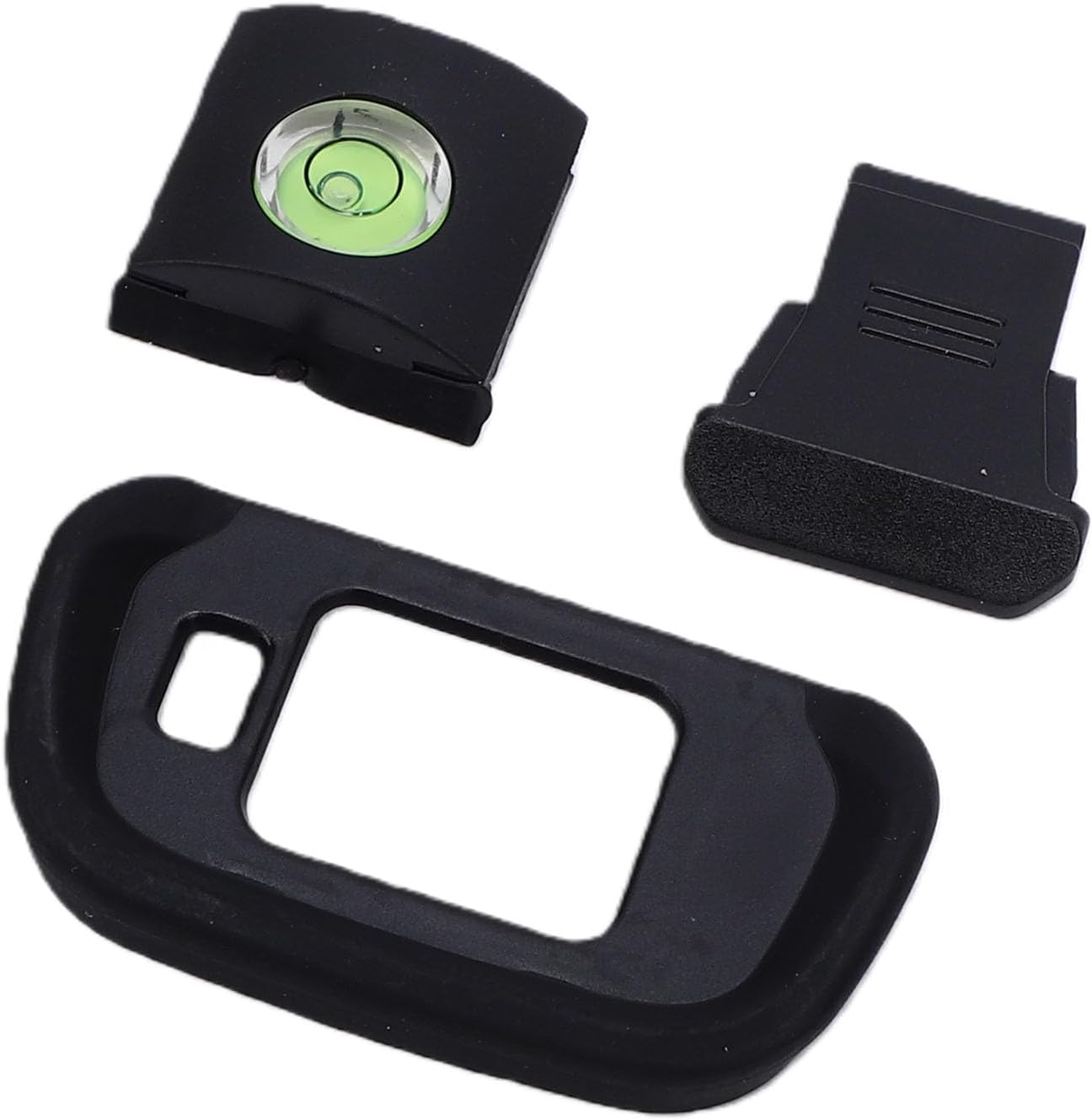 R7 Dpofirs AntiDust Hot Shoe Cover & Eyecup | Soft Silicone Viewfinder Cup with Bubble Level