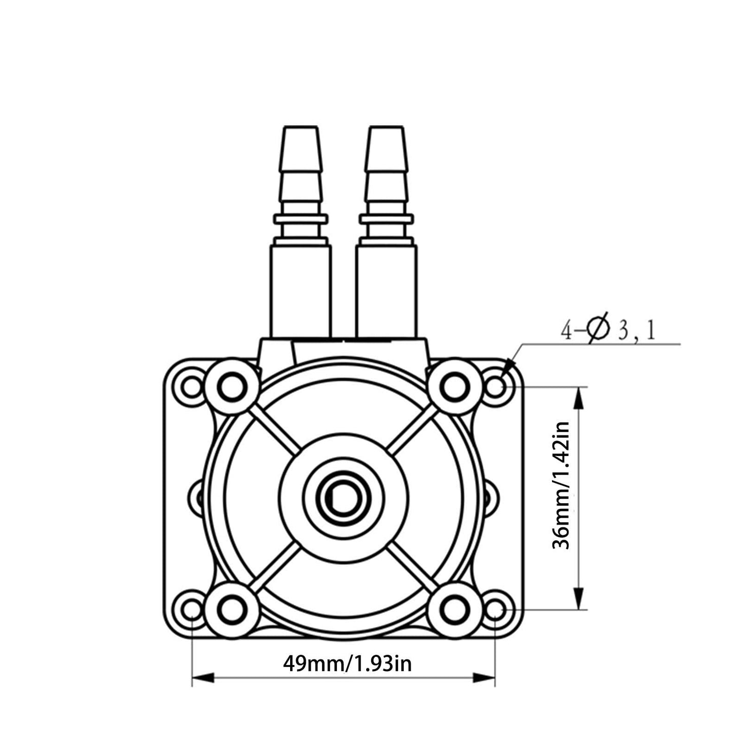 Peristaltic Metering Pumps Dual Head High Peristaltic Pump Liquid Dosing Pump with BPT Tube for Lab Analytical Liquid Liquid Sampling Analysis