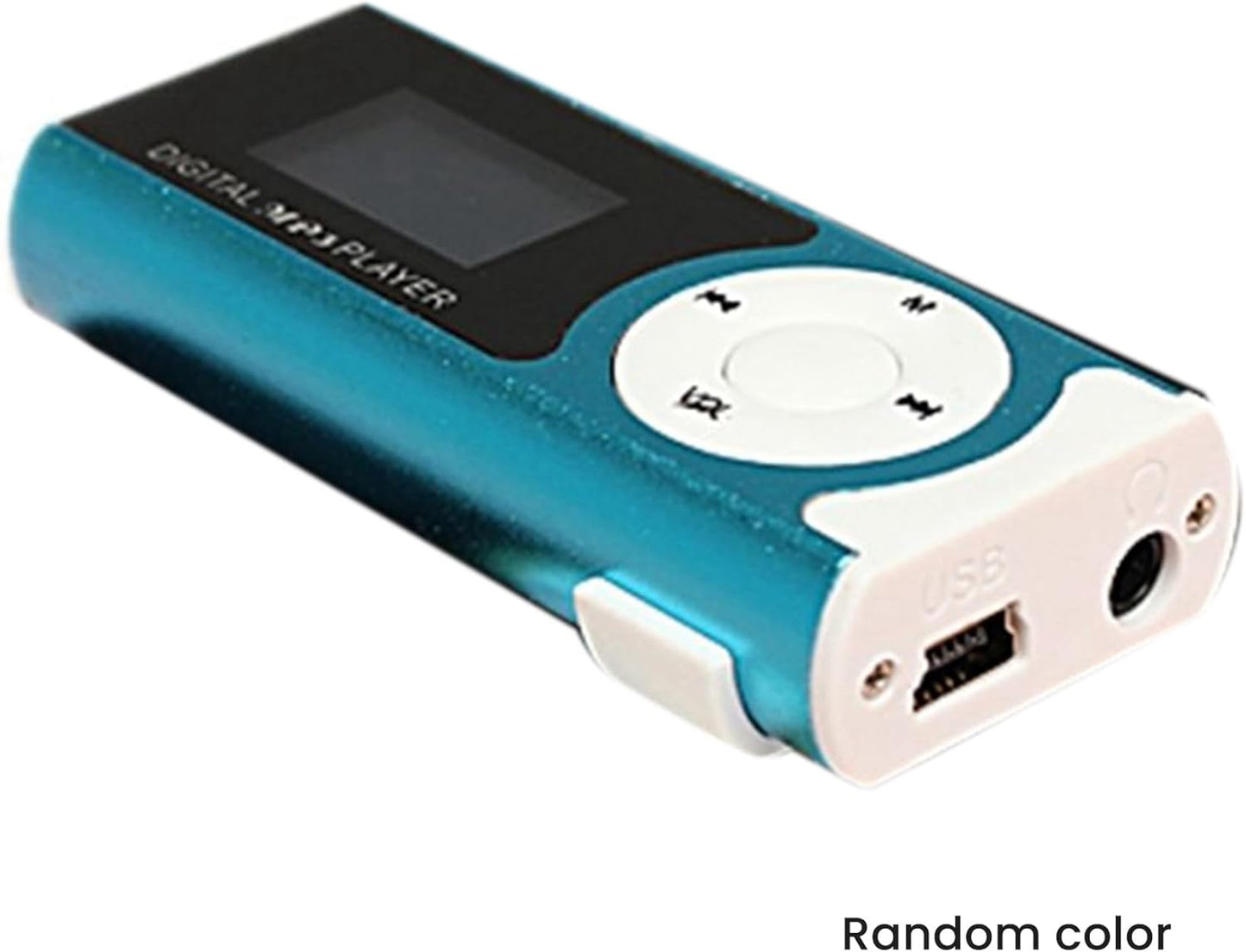 Viodmss 3X MP3 16GB Mini USB Clip Player Player LCD Screen Mini SD TF Card