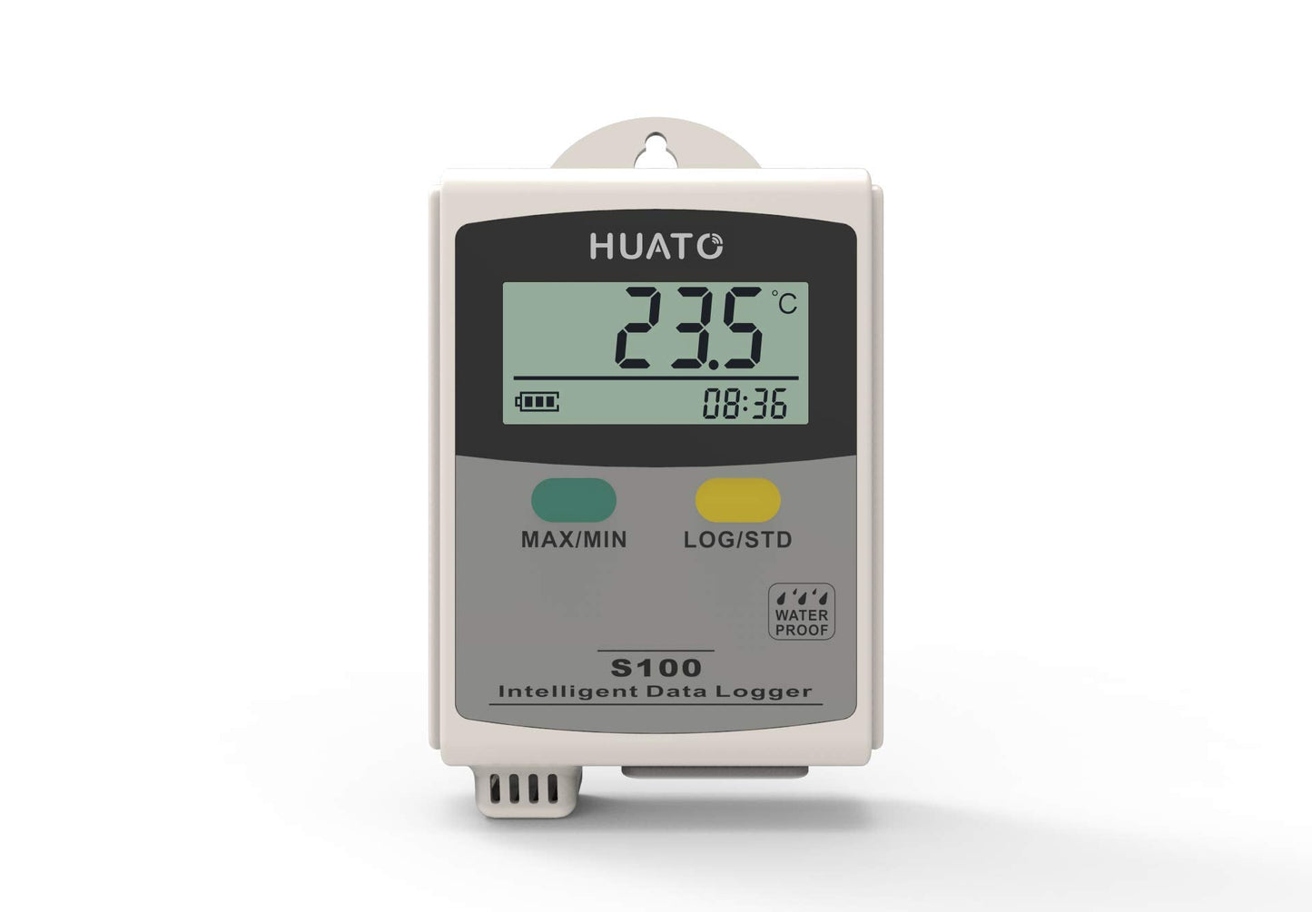HUATO Portable or Wall Mounted Temperature and Humidity High Accuracy Data Logger with Total 86,000 Recording Points