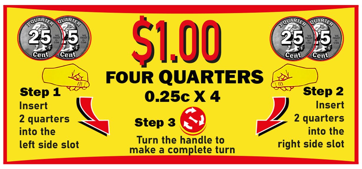 $1 Decal for Big Capsule Vending Machine. Gumball Machine Display Sticker. Northwestern, Beaver, NB, A&A, Oak, LYPC & More. ONE DOLAR Reversible Price Label (25pc) 4 X 0.25 - Vending Machine Supplies