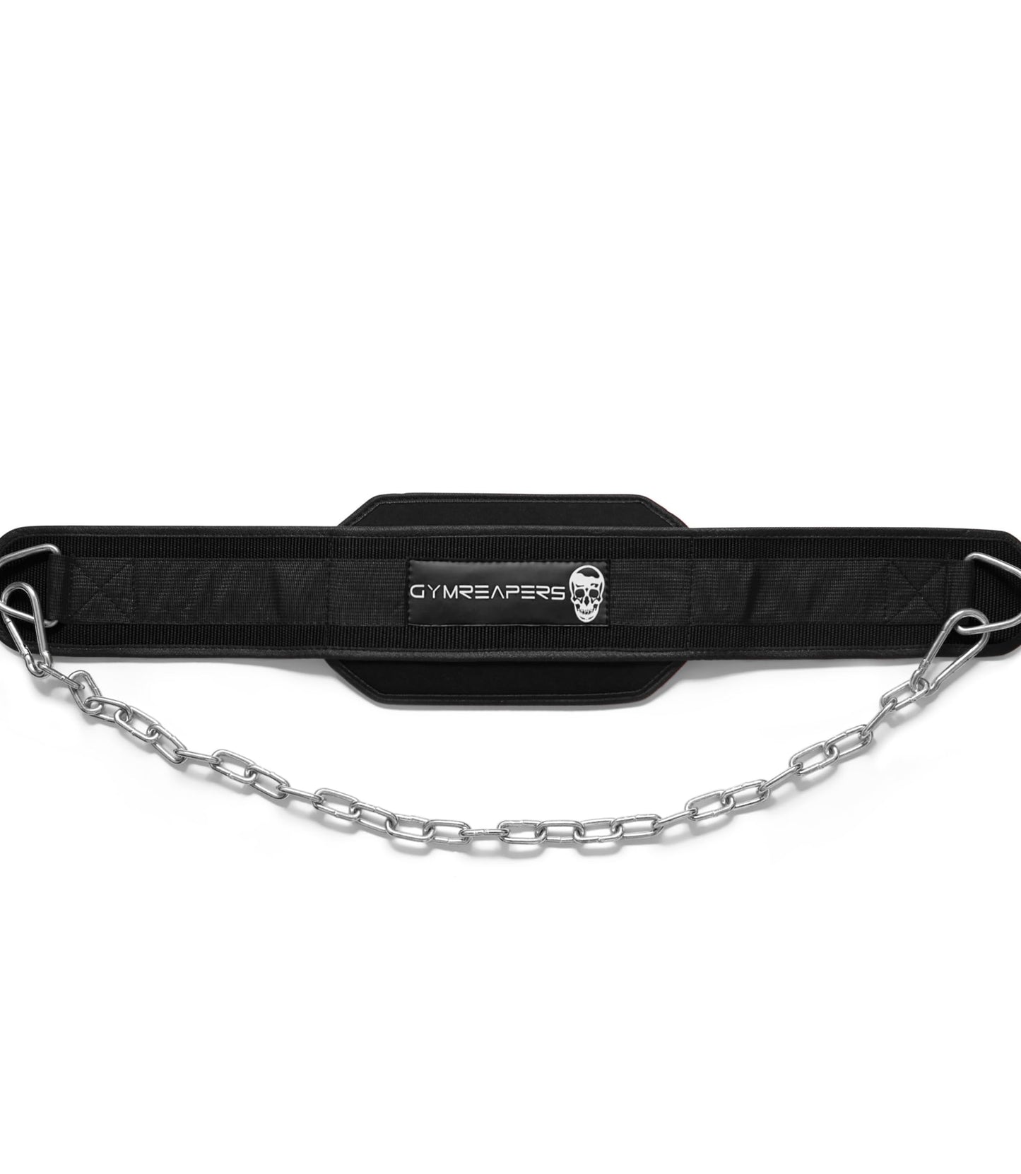 Gymreapers Dip Belt With Chain For Weightlifting, Pull Ups, Dips - Heavy Duty Steel Chain For Added Weight Training (Black)