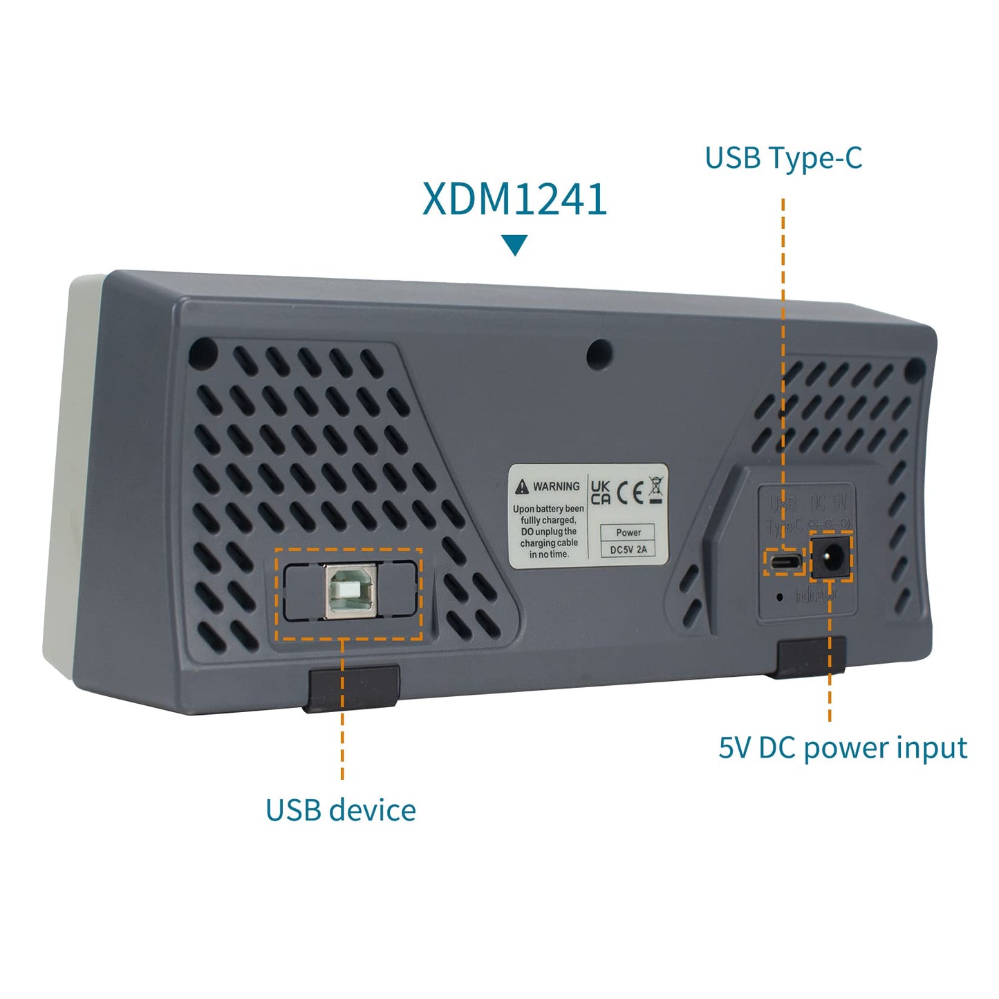 OWON XDM1241 Portable Digital Multimeter,3.5in Desktop Digital Multimeters, 55000 Counts LCD True RMS Temperature Tester Meter for Instruments and Laboratories, Factories