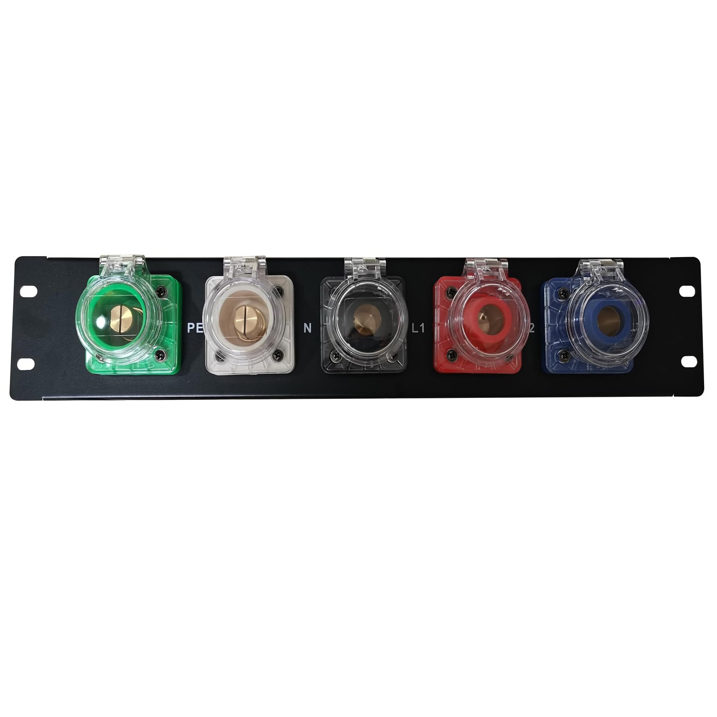 JUNMAN 400A Camlock Output Panel 3 Phase 2U Rack with Sockets Connectors