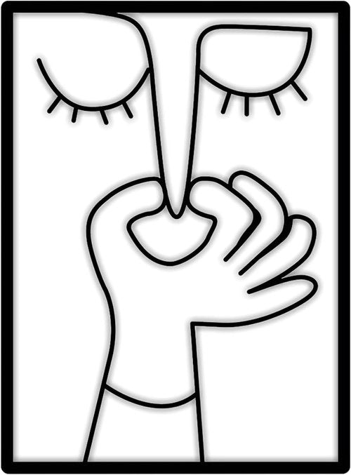 Goodangie00 Wall Art - Humorous Black Toilet Sign for Modern Bathroom Decor | 11.8" Hanging Artwork