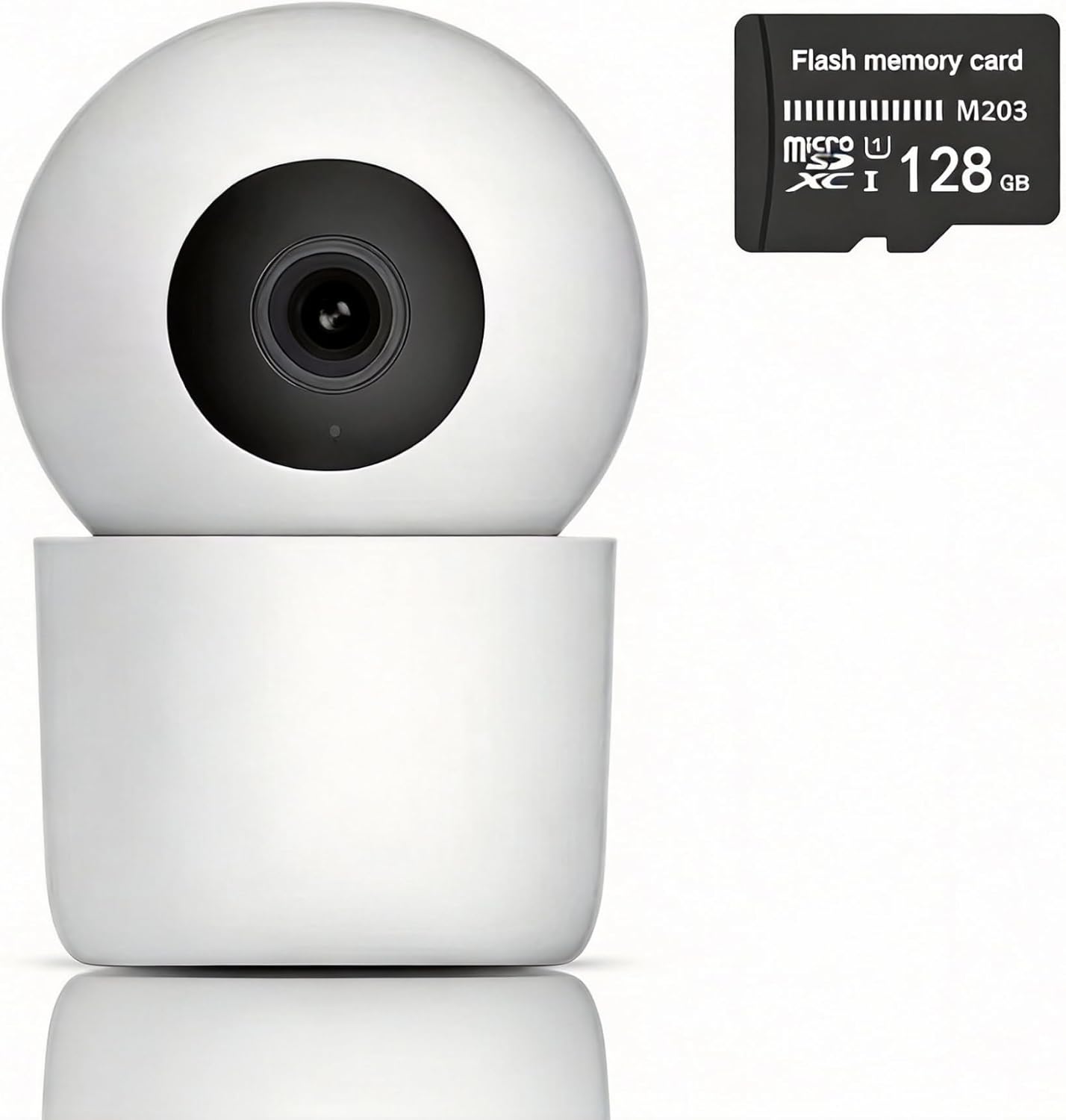 Jinvocloud 2K 3MP, 345 (128G 2 Indoor Pan/Tilt Home Security Mobile Tracking Camera Degree Wireless WiFi Webcam/Monitor