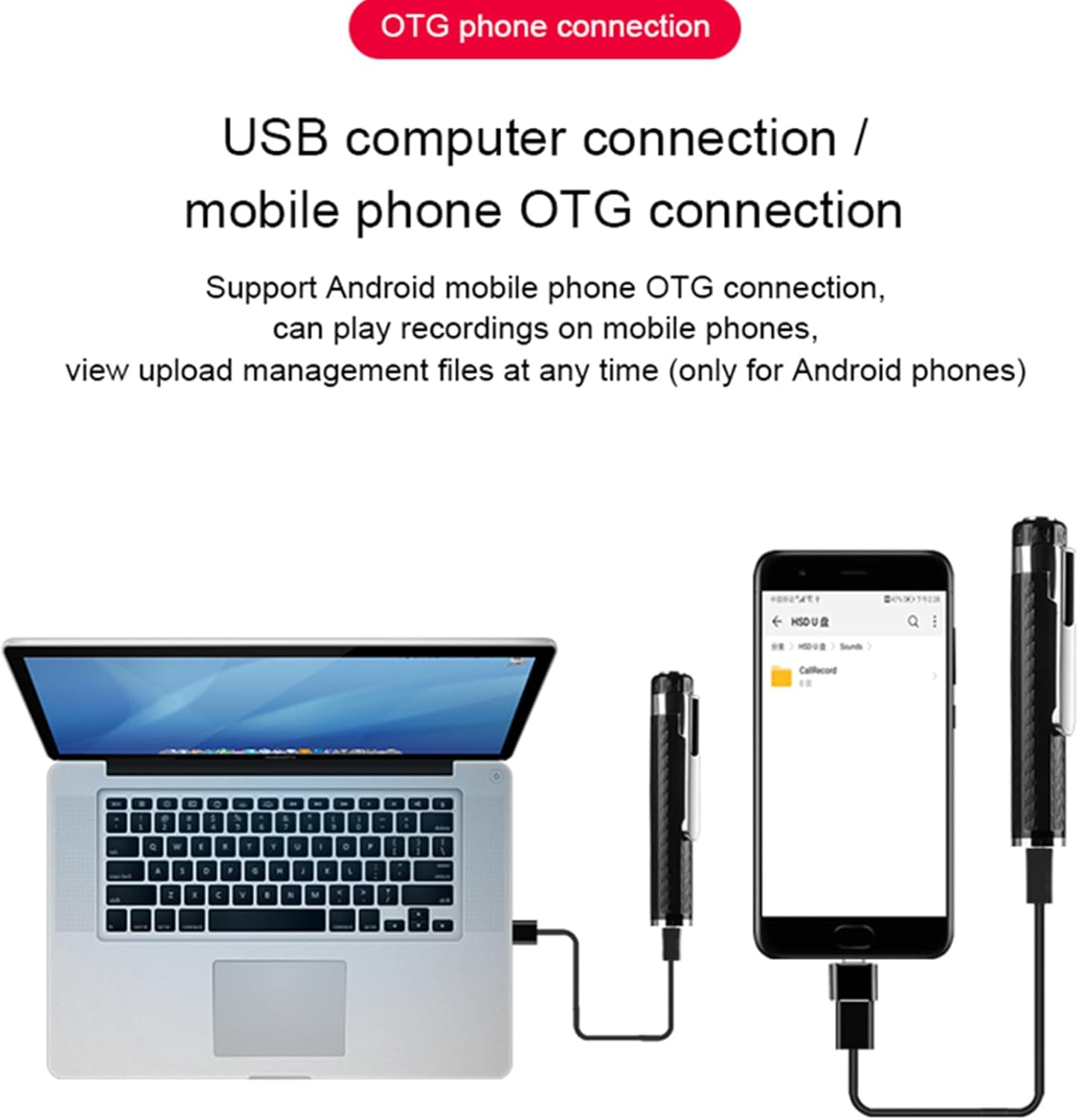 TIISIFANG 128GB Voice Recorder with Noise Cancellation - Clear Audio Recording for Meetings, Lectures & Interviews |