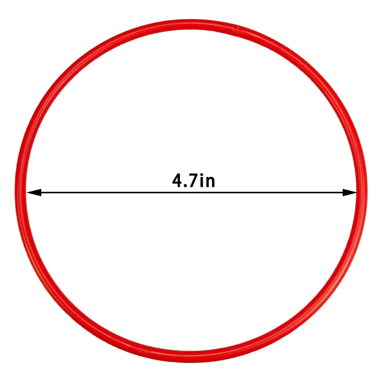 Topbuti 24 Pcs Plastic Ring Toss Game Carnival Rings Outdoor Toss Rings for Speed and Agility Practice Games, Bridal Shower Game, Game Booth