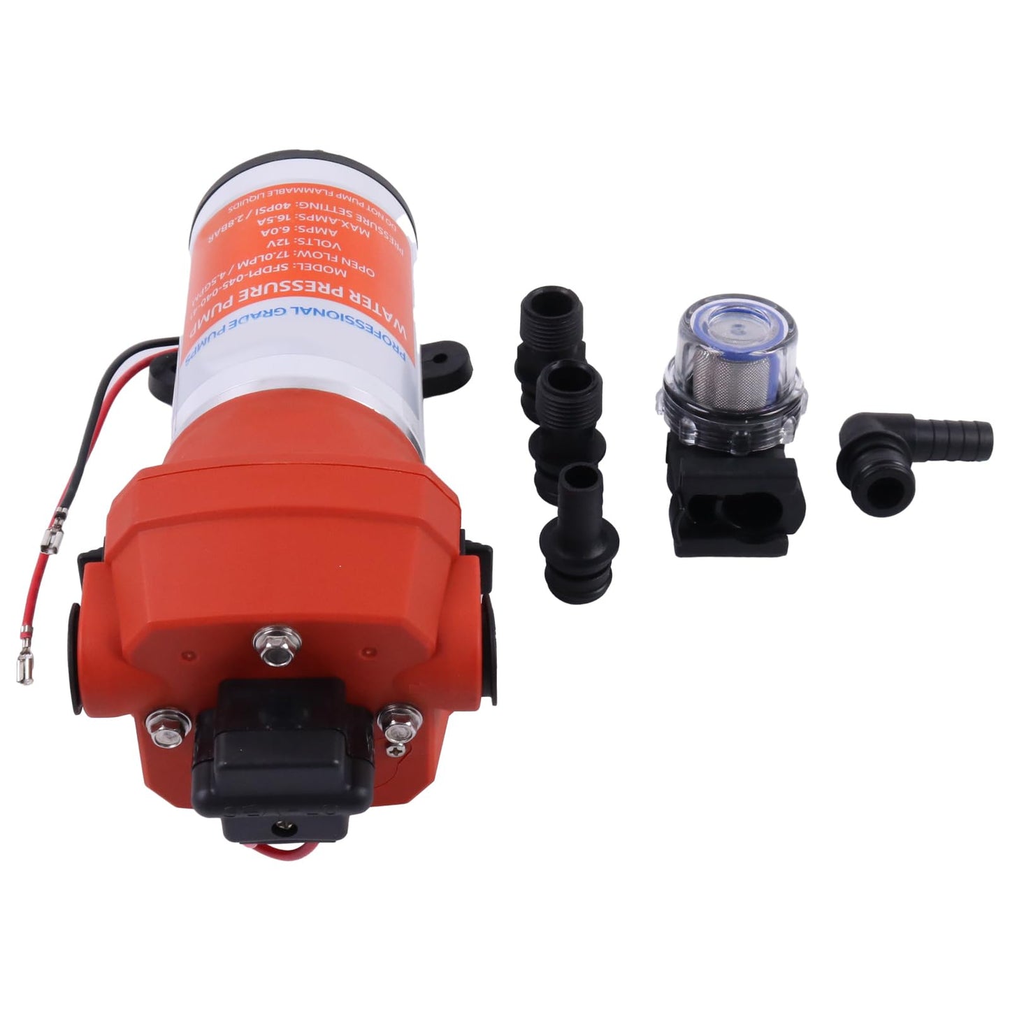 Czomoizc 04325143A SFDP1-045-040-41 12V Water System Pump 4.5 GPM 40PSI Compatible with Flojet