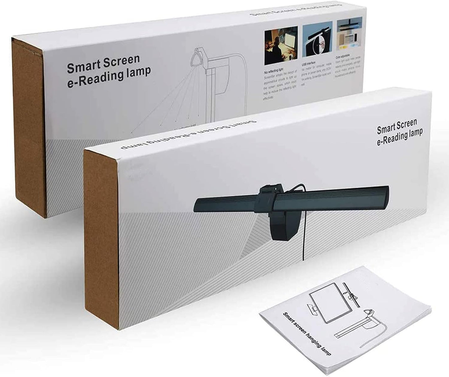 3 Home&Office-40cm Computer Monitor Lamp, Screen Light Bar Eye Caring, Keyboard Lamp with Clamp/Adjustable Brightness