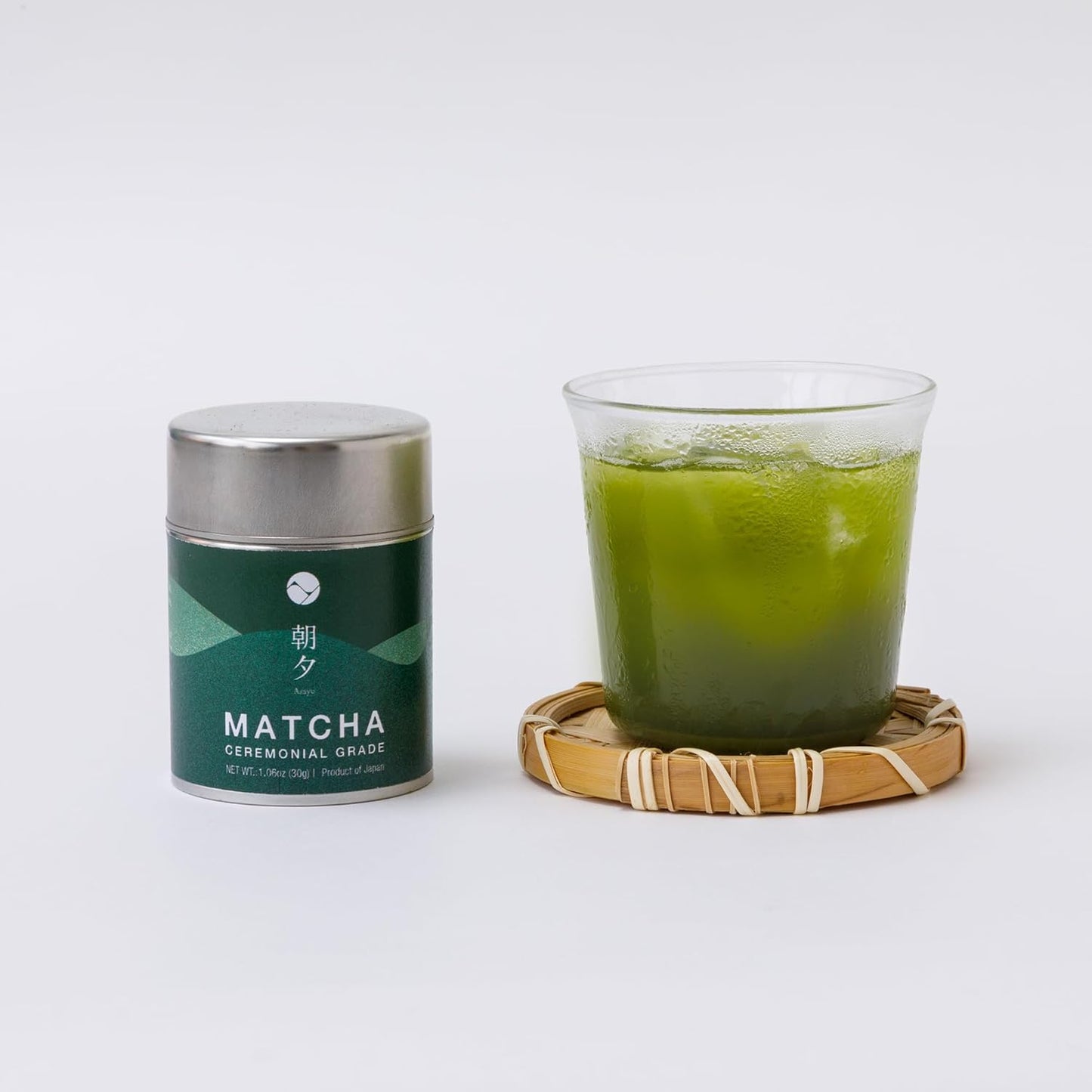 Asayu Japan Matcha Powder - Ceremonial Grade Green Tea, 30g Can from Shizuoka, Japan