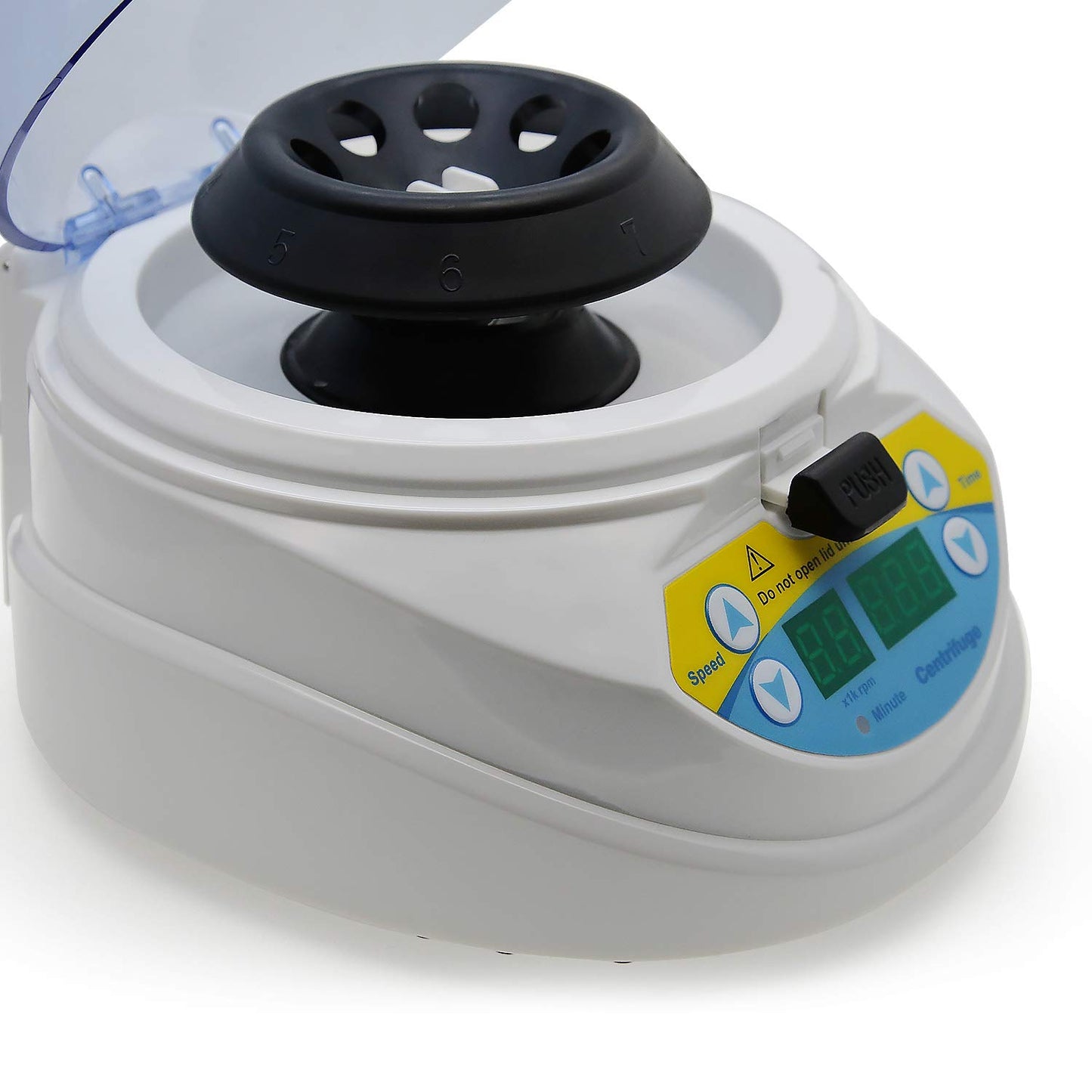 AMTAST Mini Centrifuge 10,000 RPM Adjustable Lab Benchtop Centrifuges Includes 8-Place Micro Tube Rotor & 16-Place PCR Strip Rotor Mini Desktop Centrifuge (Model AMT-M06)