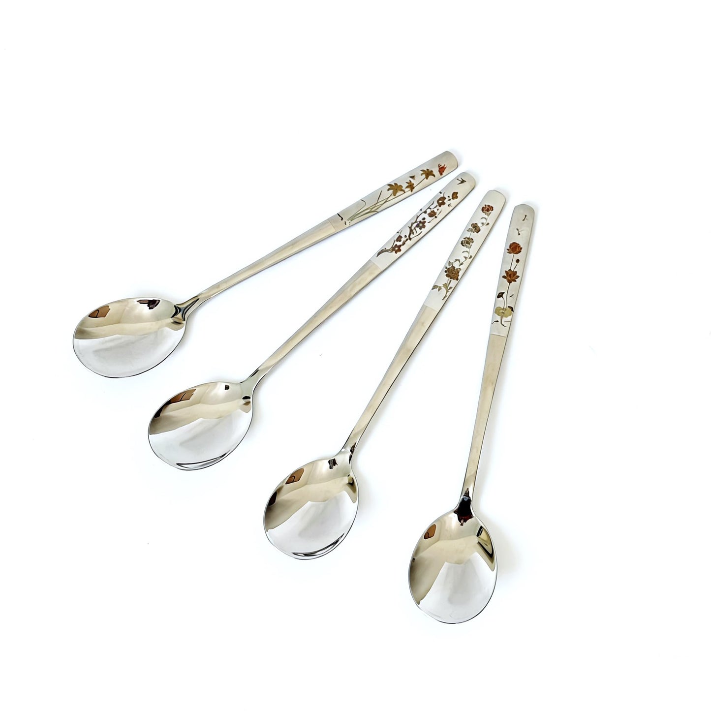 Soup Spoons Set of 4-8 Inch Long Handle