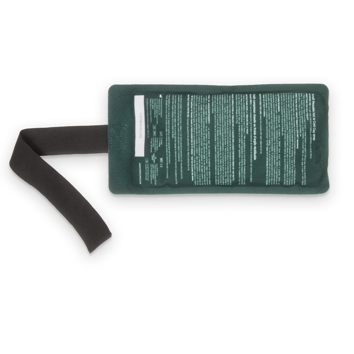 Rapid Relief Reusable Hot & Cold Clay Compress Wrap – Small Heat & Ice Therapy Pack for Back, Hip & Body Pain Relief, Flexible Clay Pack with Adjustable Strap for Compression Support