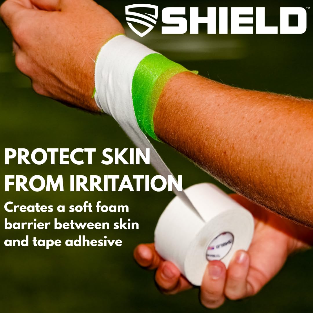 Shield Athletic Underwrap | Bulk Case of 48 Rolls of PreWrap, 2.75" X 30 SYards (Red)