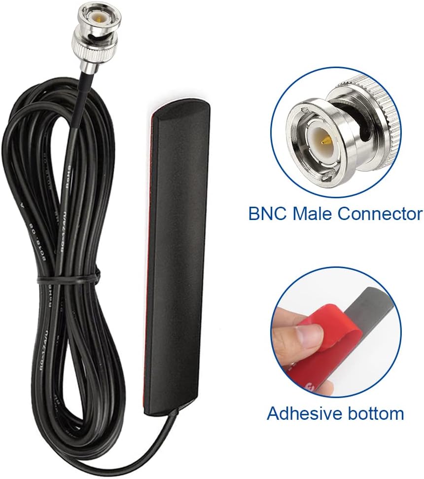 BINGFU VHF UHF Car Truck Police Scanner Adhesive Mount Antenna Vehicle Mobile Ham Amateur Radio BNC Male Patch Antenna