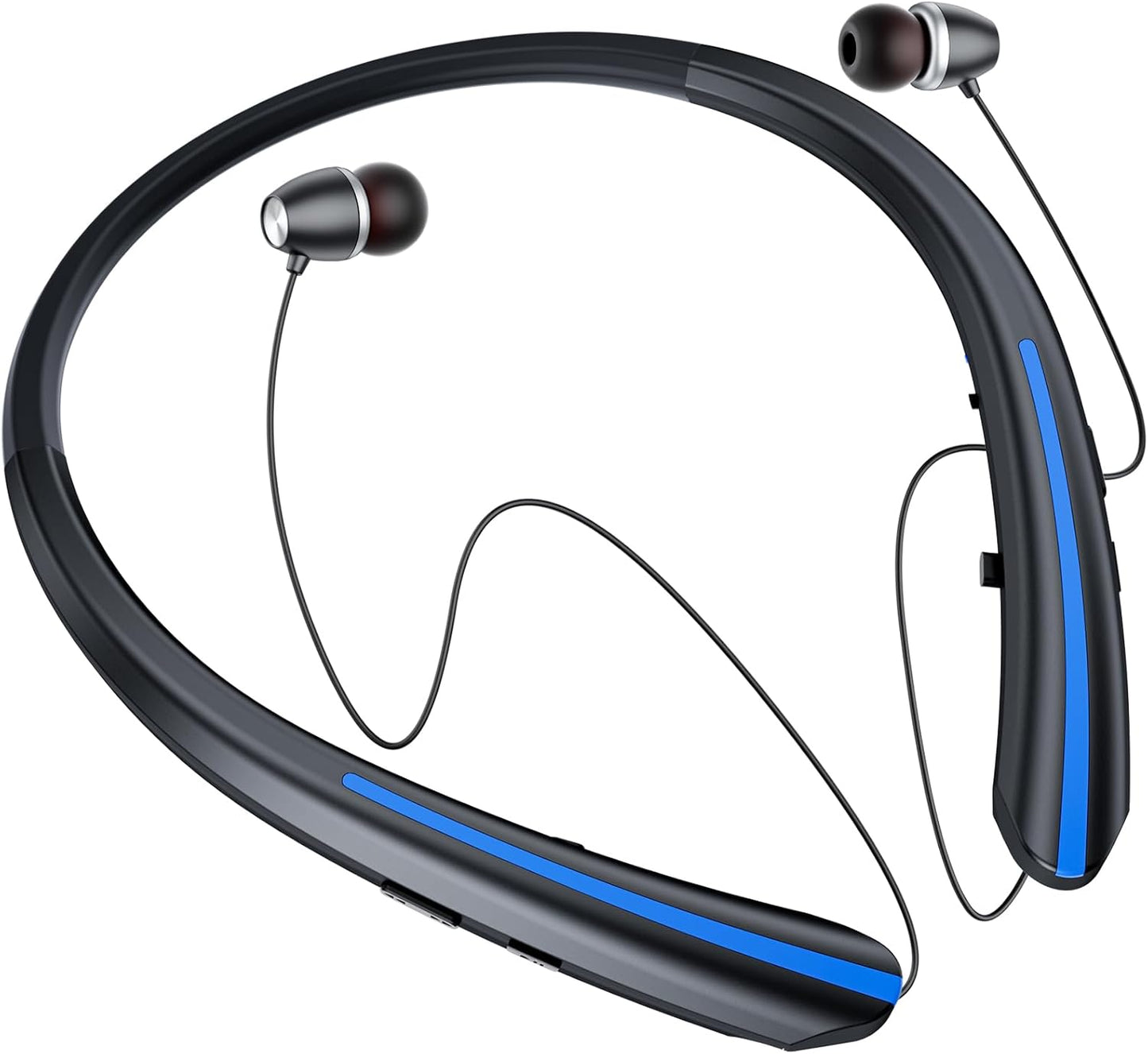 ZIQOPGD 2026 Headset IPX5 22H Neckband Retractable Bluetooth Headphones Upgrade - Wireless with Mic, Sweatproof