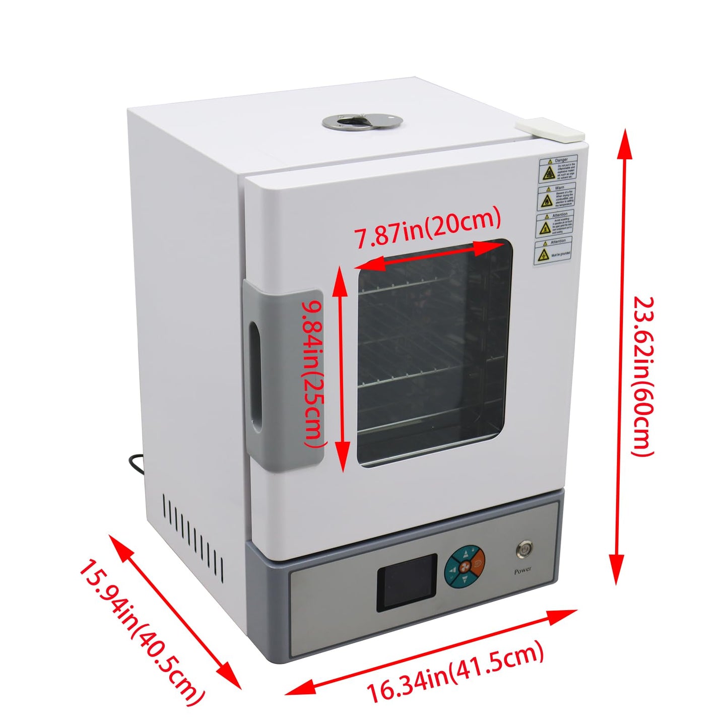 THUXEON 110V Digital Forced Air Convection Drying Oven, Intelligent Temperature Control, Three-Speed Control Fan, 0.6KW Power Electric Blast Drying Oven for Industrial/Research Institutes