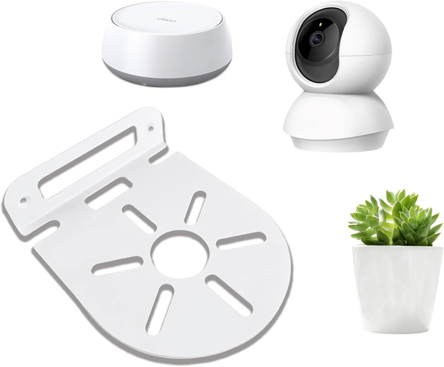 Roolaudk Space-Saving(1) Floating Shelves for Wall Mount Holder for Flower PSecurity Camera for Baby Monitor, Dog