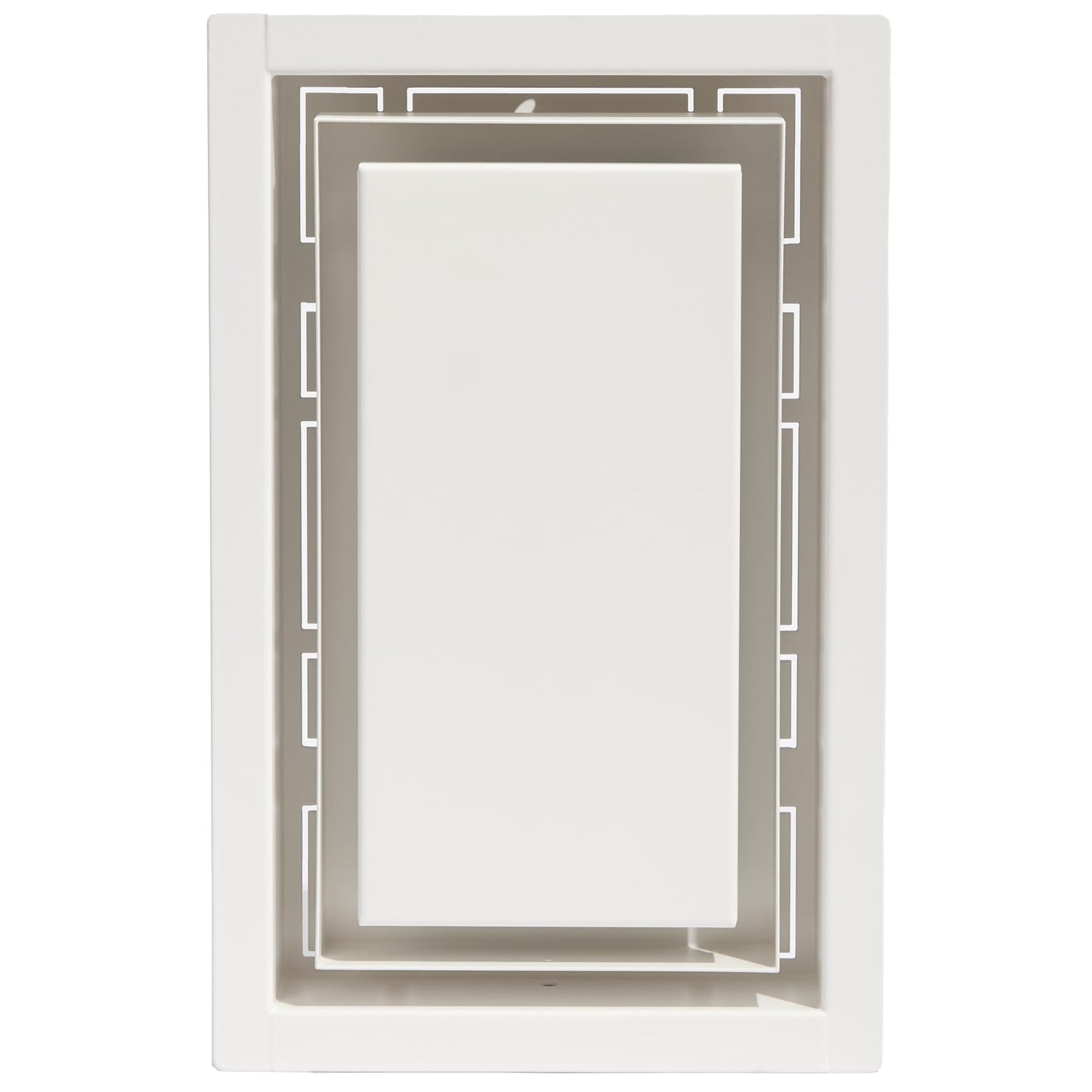 Fittes Framed Wall Vent [Luxe+], Steel HVAC Air Return Register Cover, Customizable Adjustable Increased Airflow Solution for Home or Ceiling, 15-Min DIY Setup, Damper Included – 4"x10" – White