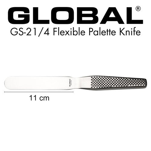 Global 4 inch Straight Spatula, Stainless Steel, GS-21/4