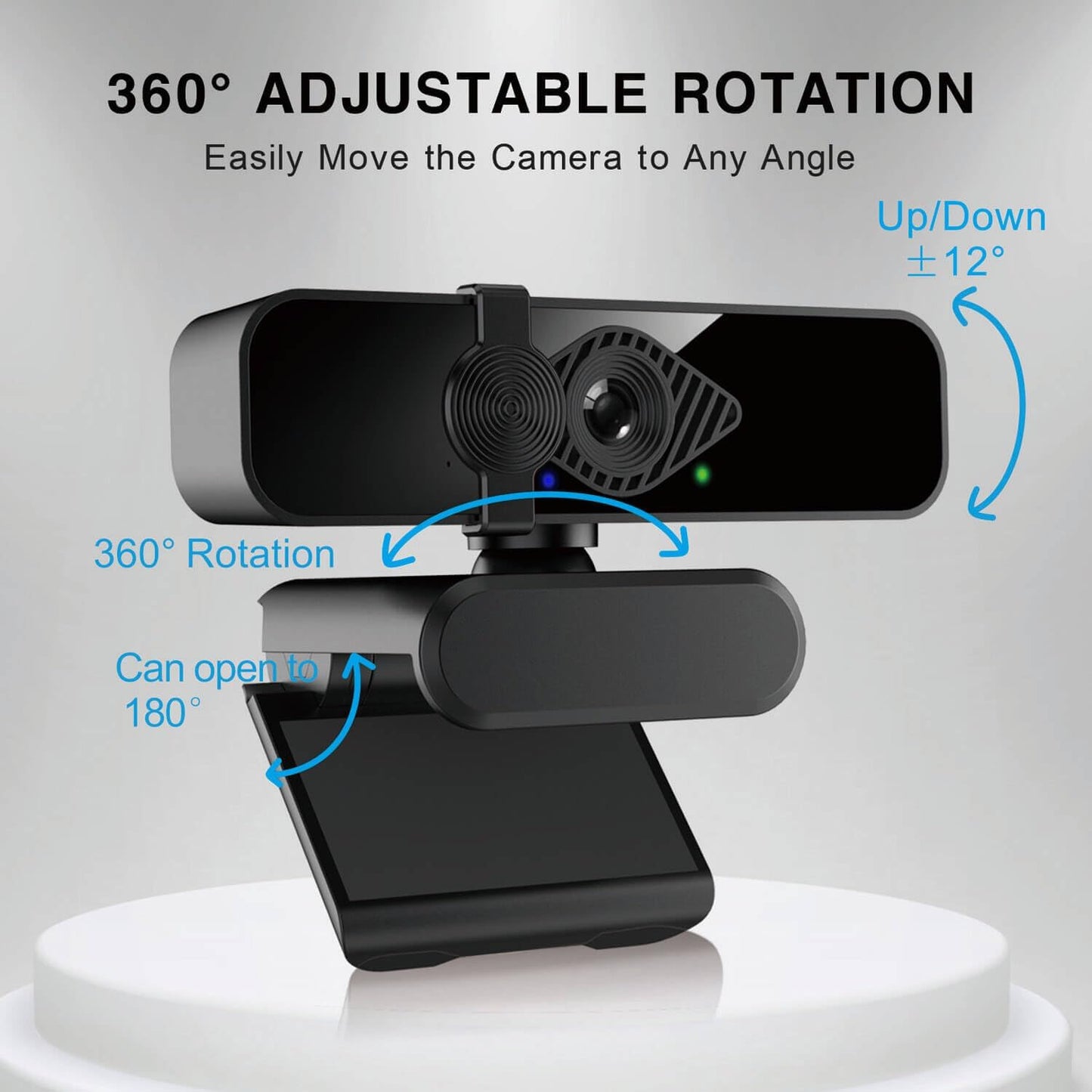 Dobuhont 2K 85 Webcam for PC, View USB Computer Camera, with Noise Canceling Microphone & Privacy Cover, HD Web Cameras