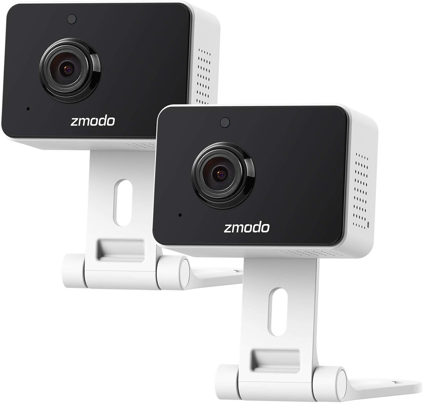 Zmodo 1080p (2 Pack) Mini WiFi Pet Camera Two-Way Audio Smart Home Camera with Night Vision, Compatible with Alexa