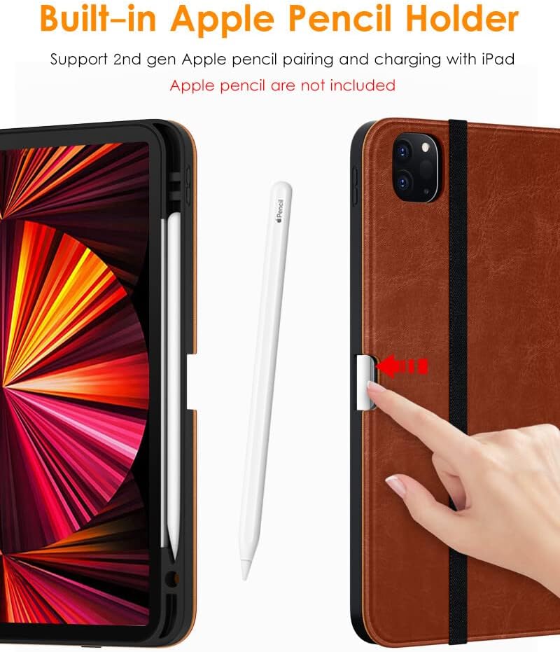 DTTO 11 Inch 4th 3rd 2nd 1st 2022/2021/2020/2018,Premium Case for iPad Pro / / / Generation PU Leather Folio Stand