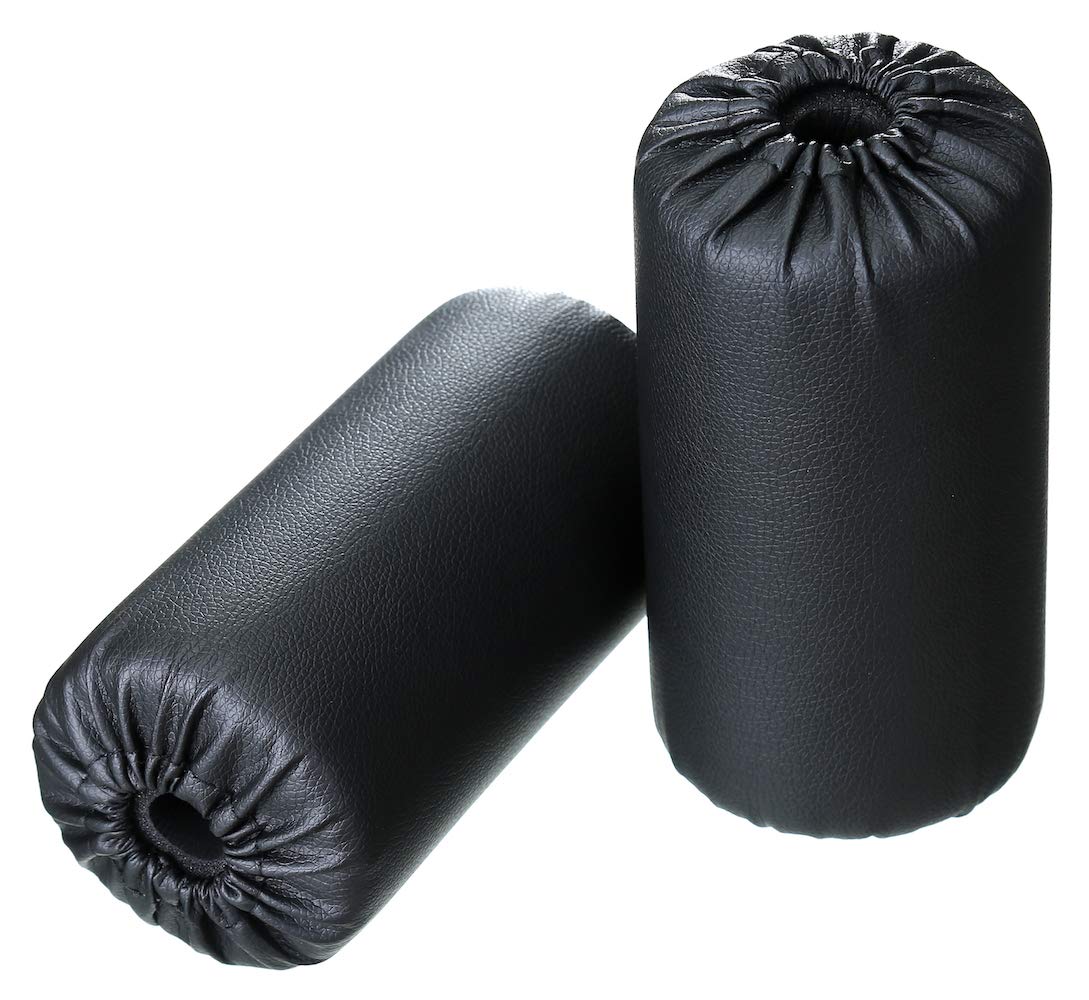 Foam Foot Pads Rollers Set of a Pair (7"x3.5"x20mm) for Home Gym Exercise Machines Equipments Replacements with 1 Inch Rod
