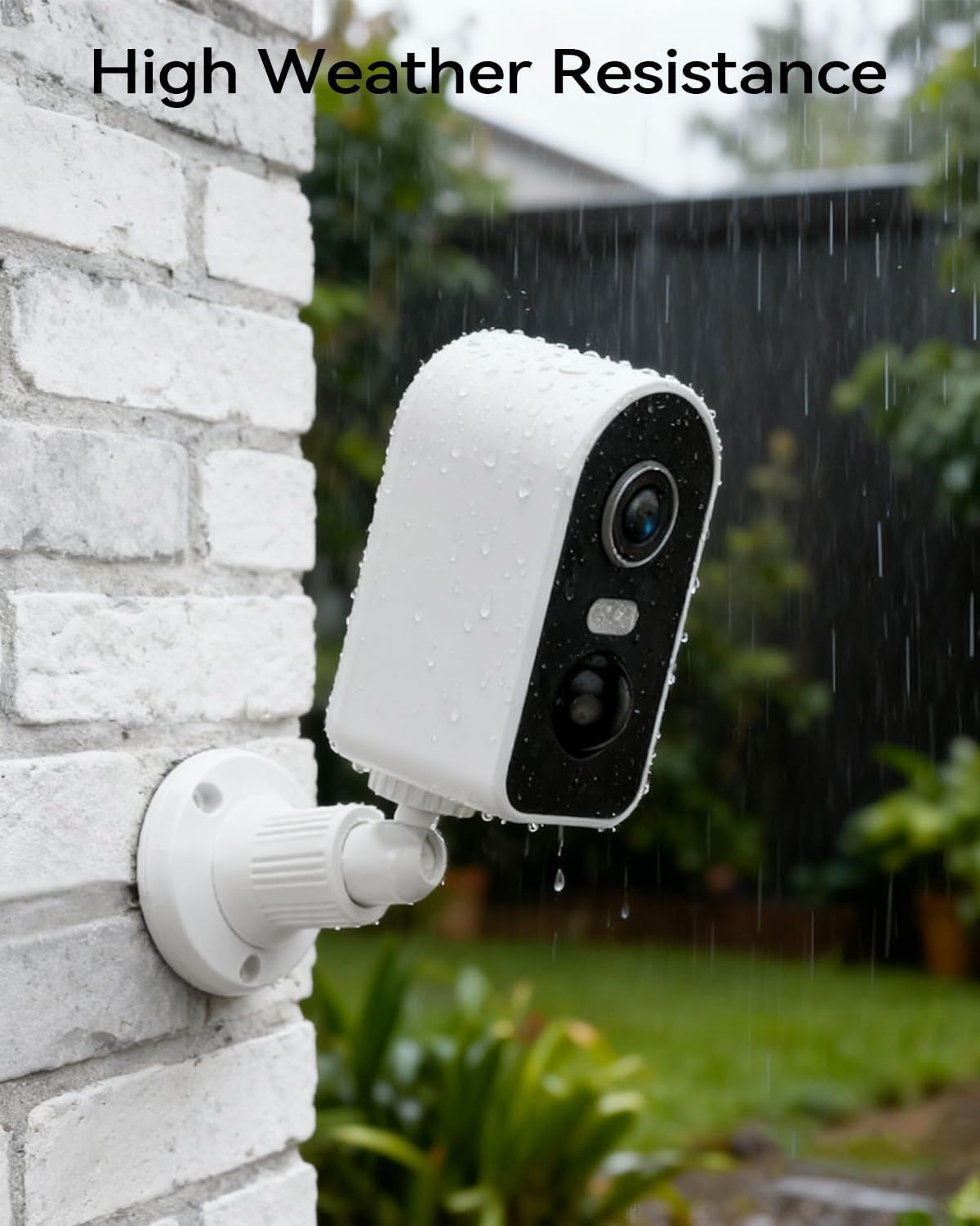 KKB 2K 2.4G iCam365 2 Security Cameras Wireless Outdoor, Magnetic Mount, WiFi Battery Powered Camera for Home Security