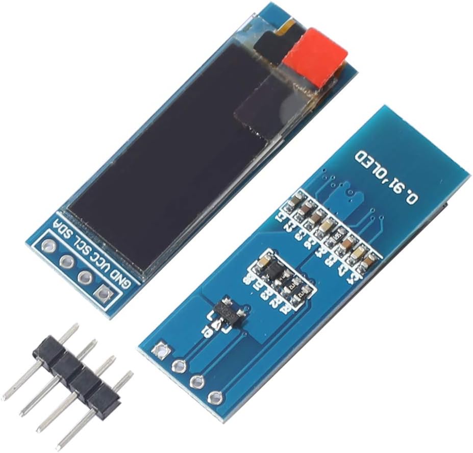 Generic 0.91 inch 128x32 I2C 4-PIN 3.3V 5V 12832 SSD1306 IIC Serial OLED LCD Screen DIY Module DC Low Consumption LED